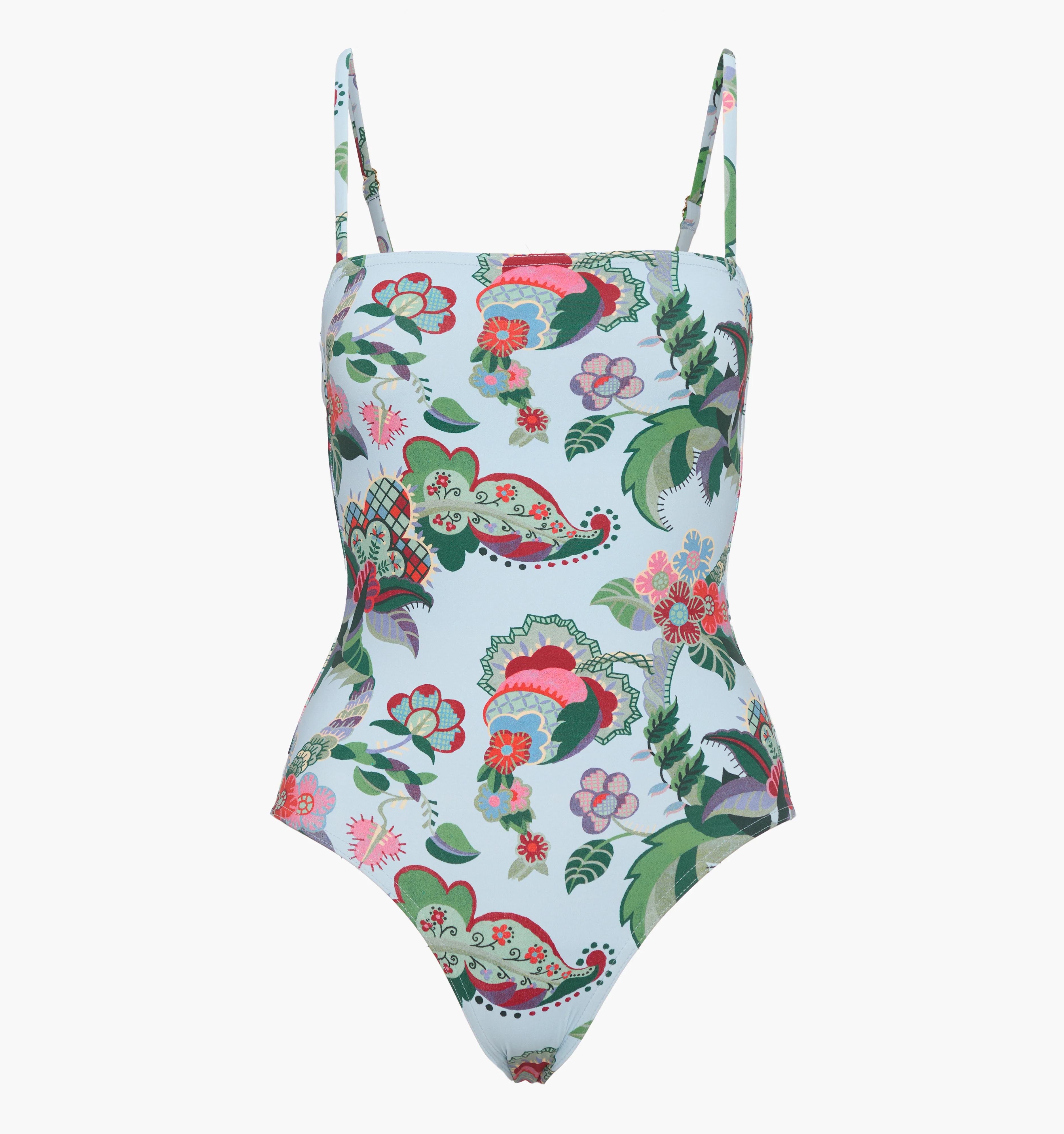 The Giana One Piece - Light Blue Jungle Floral - Image 4