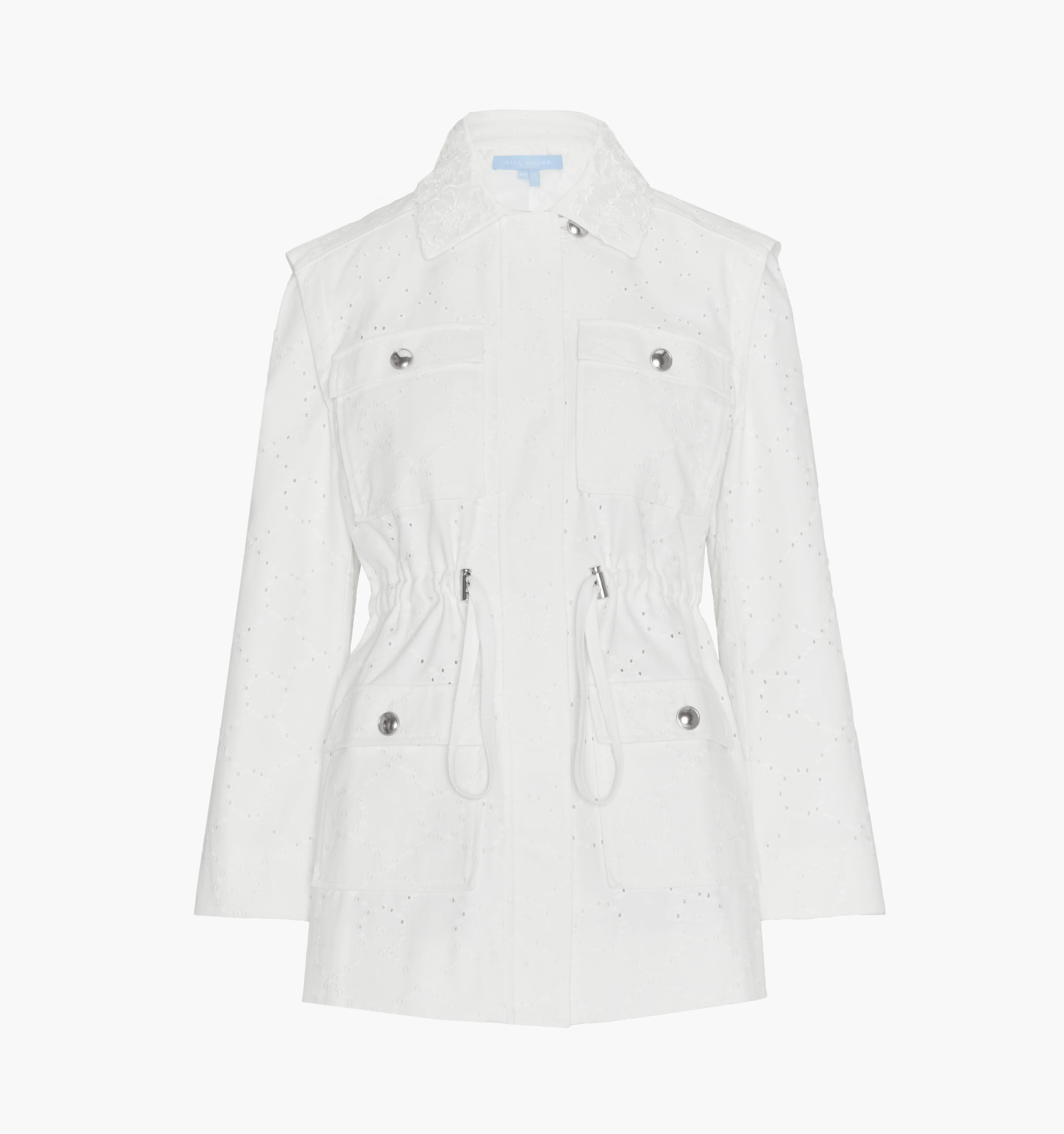 The Gillian Jacket - Ivory Eyelet - Image 8