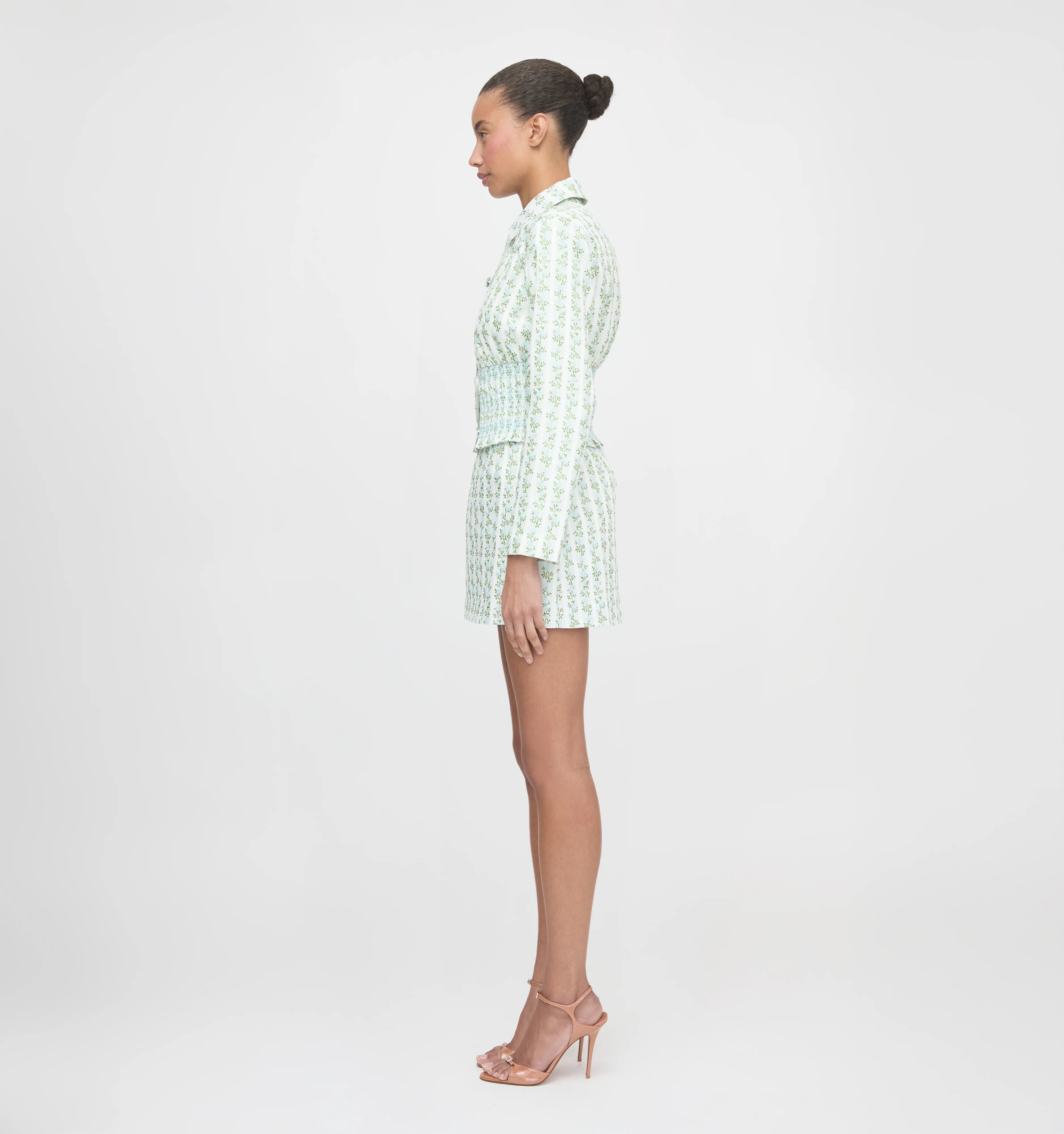 The Hallie Skirt - Brocade Vine Stripe - Image 4