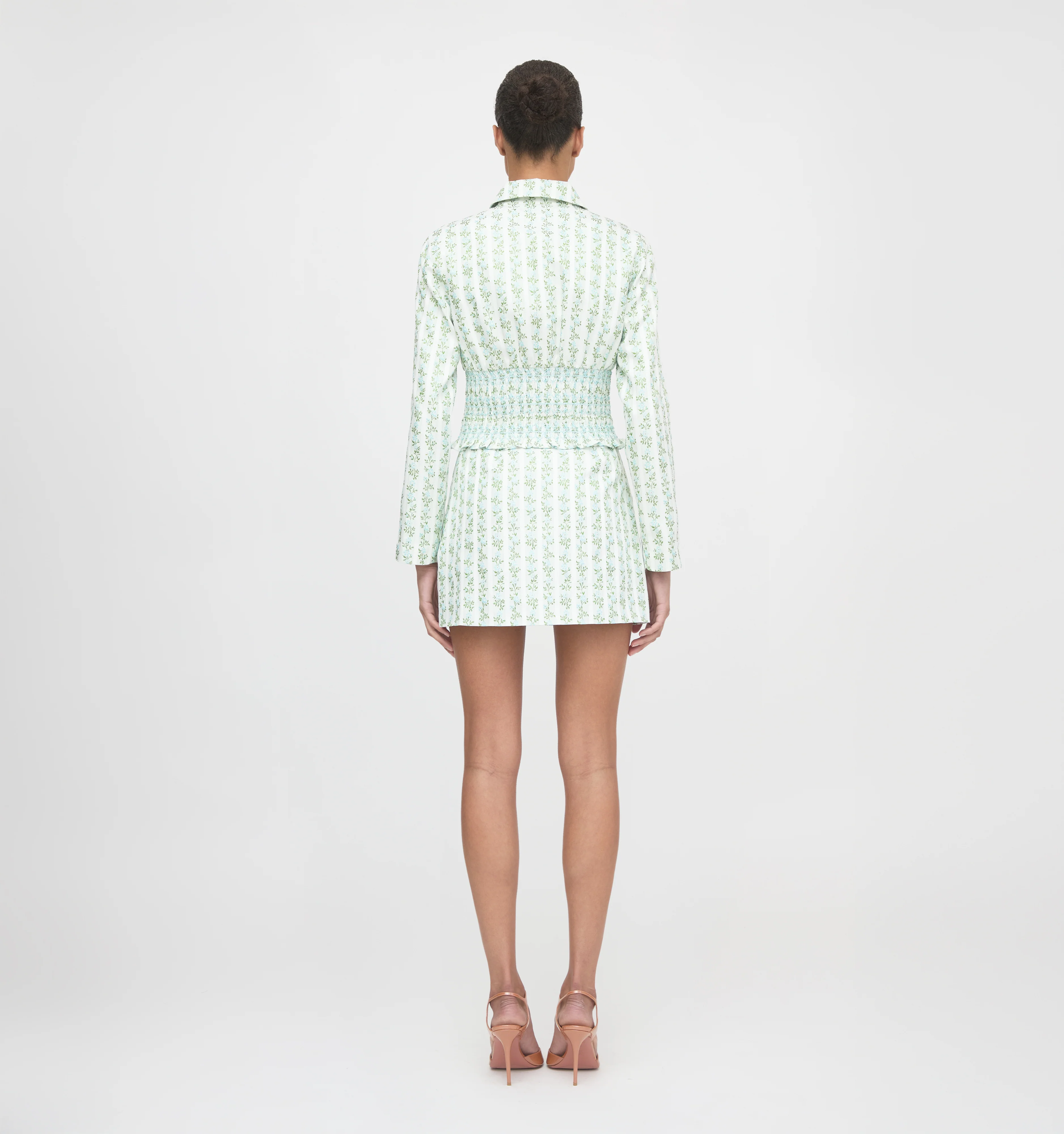 The Hallie Skirt - Brocade Vine Stripe - Image 5