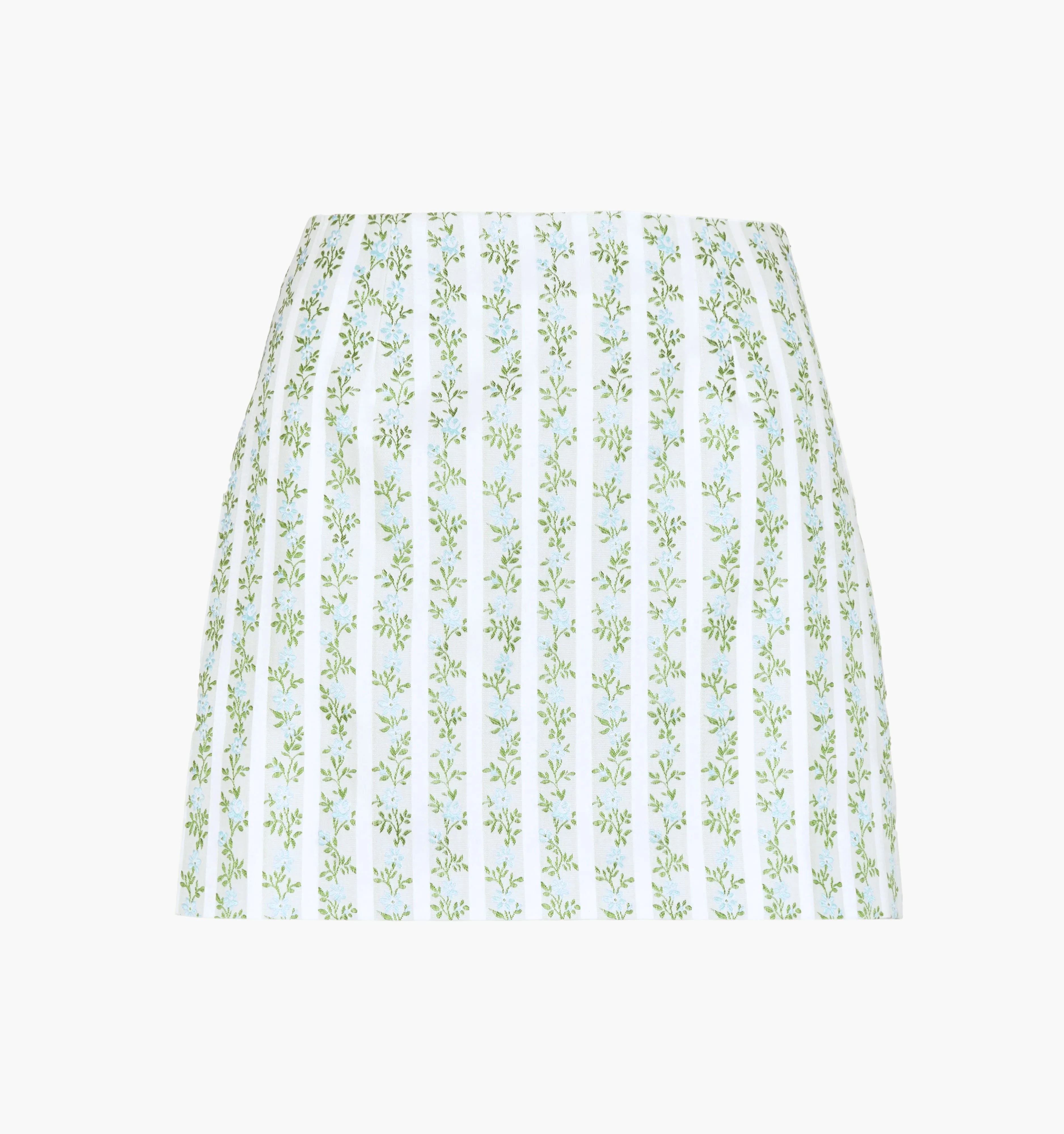 The Hallie Skirt - Brocade Vine Stripe - Image 8