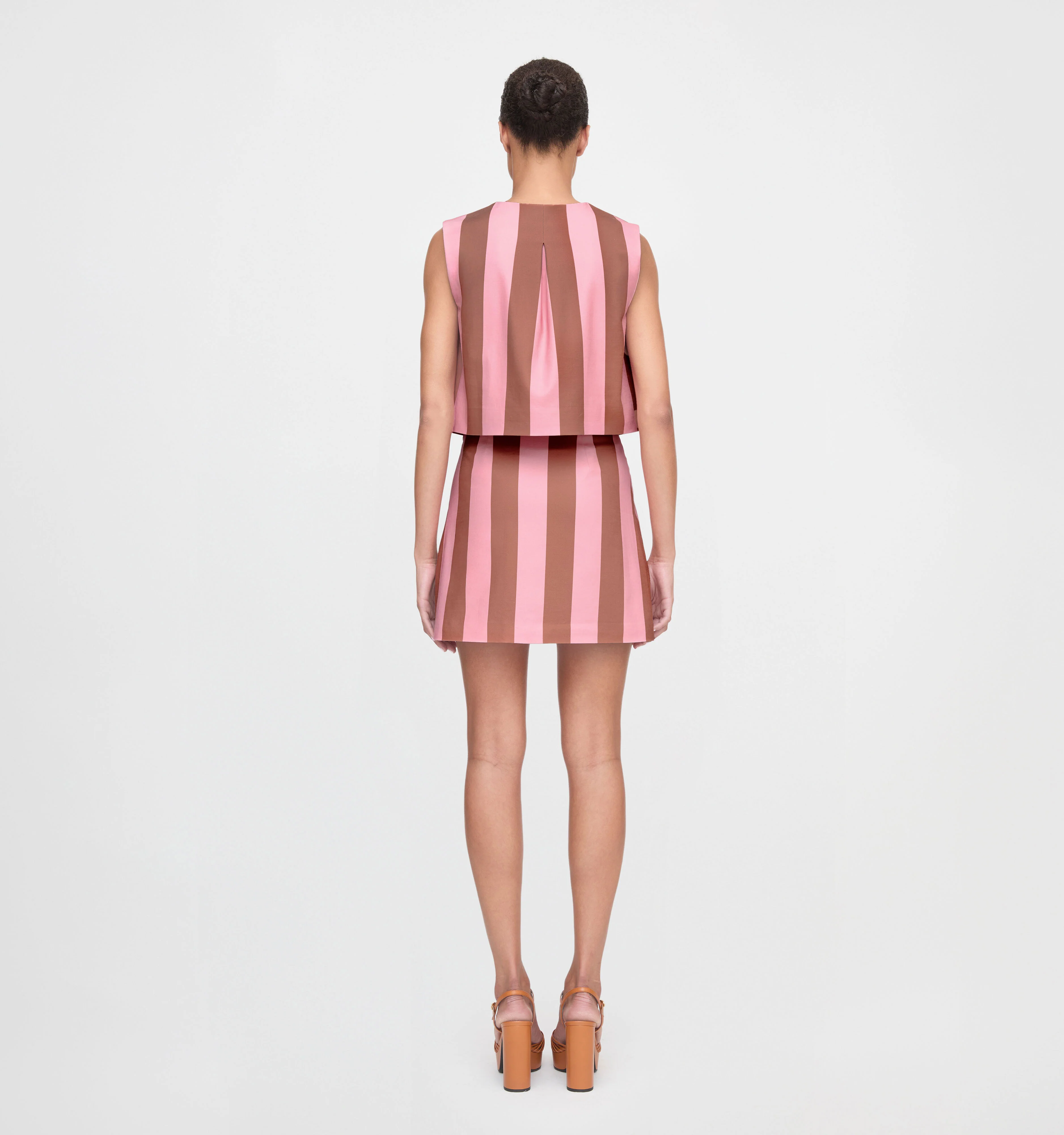 The Rosalie Top - Coral Cabana Stripe - Image 5