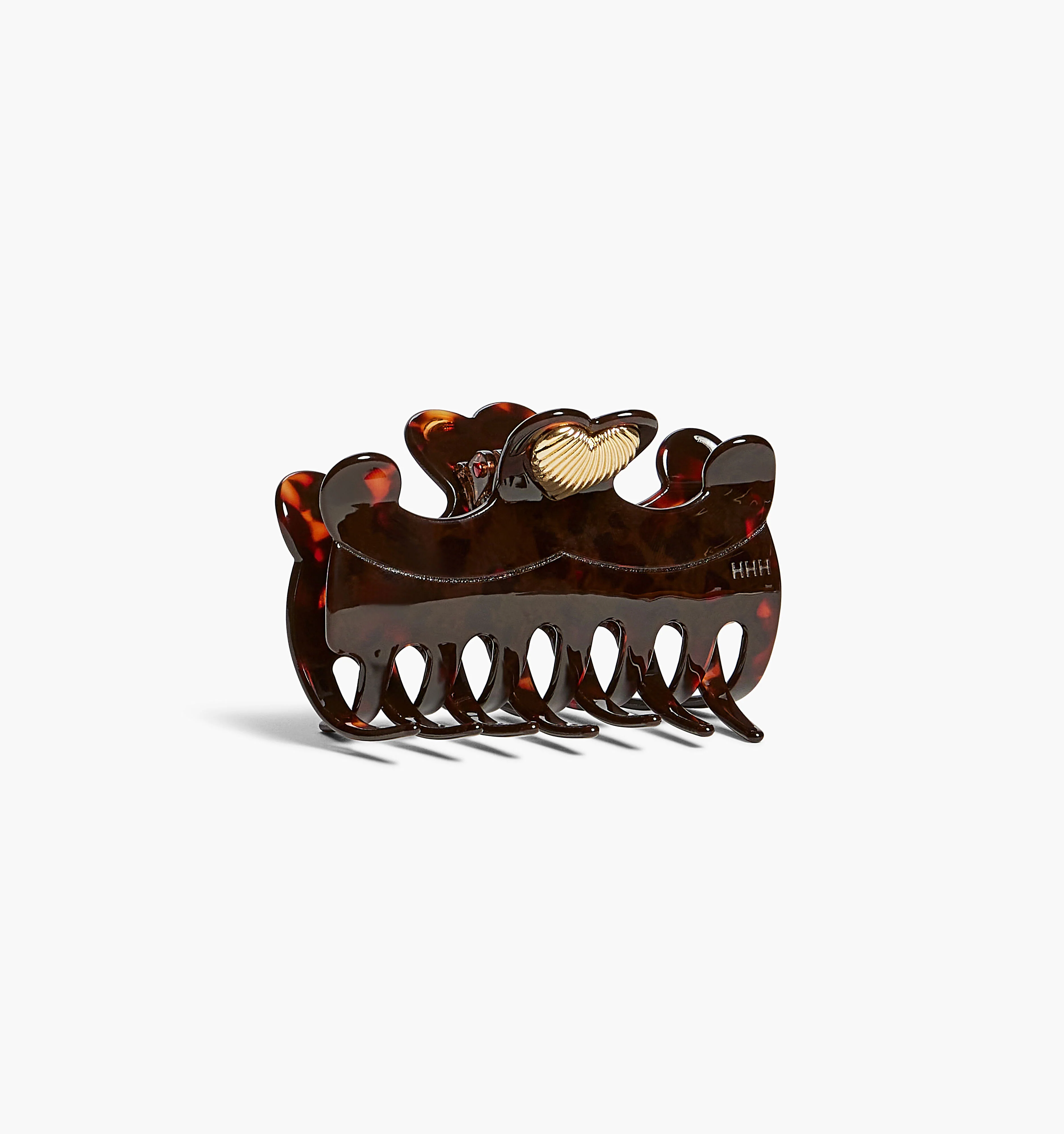The Heart Claw Clip - Tortoise