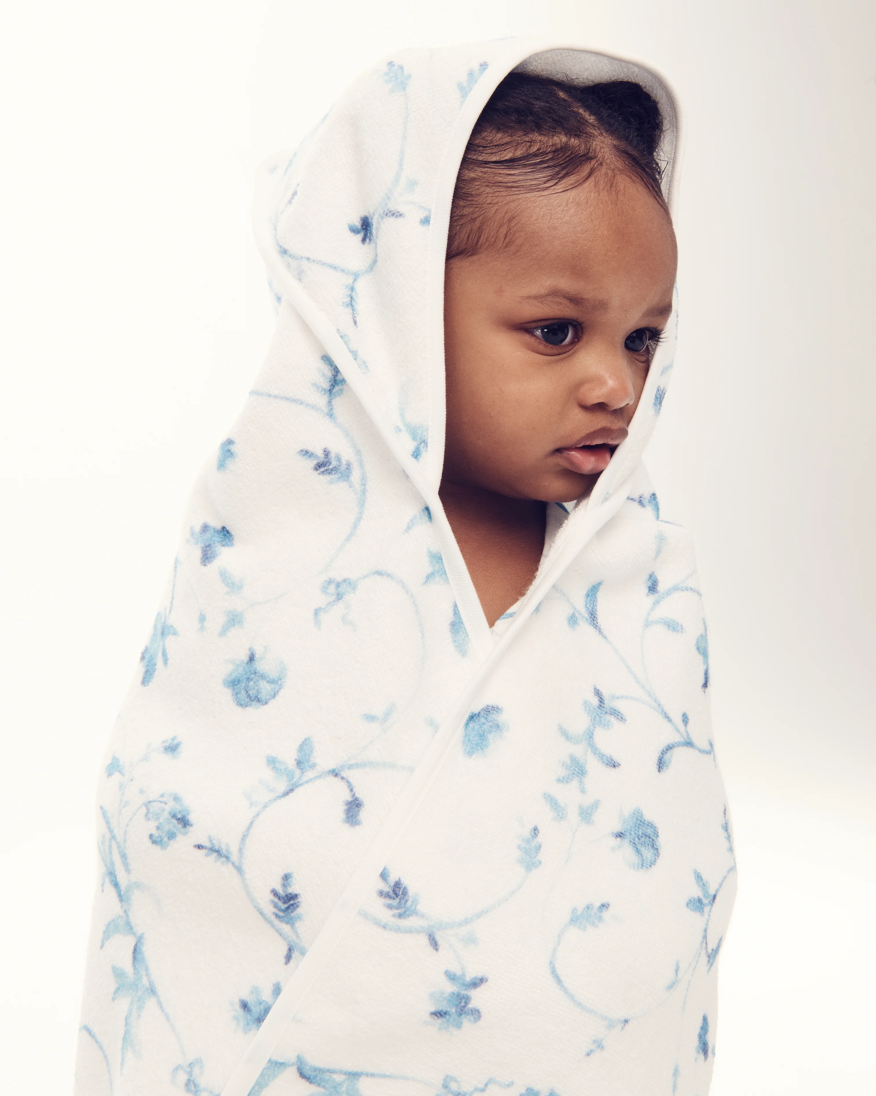 The Hooded Towel - Blue Botanical - Image 3