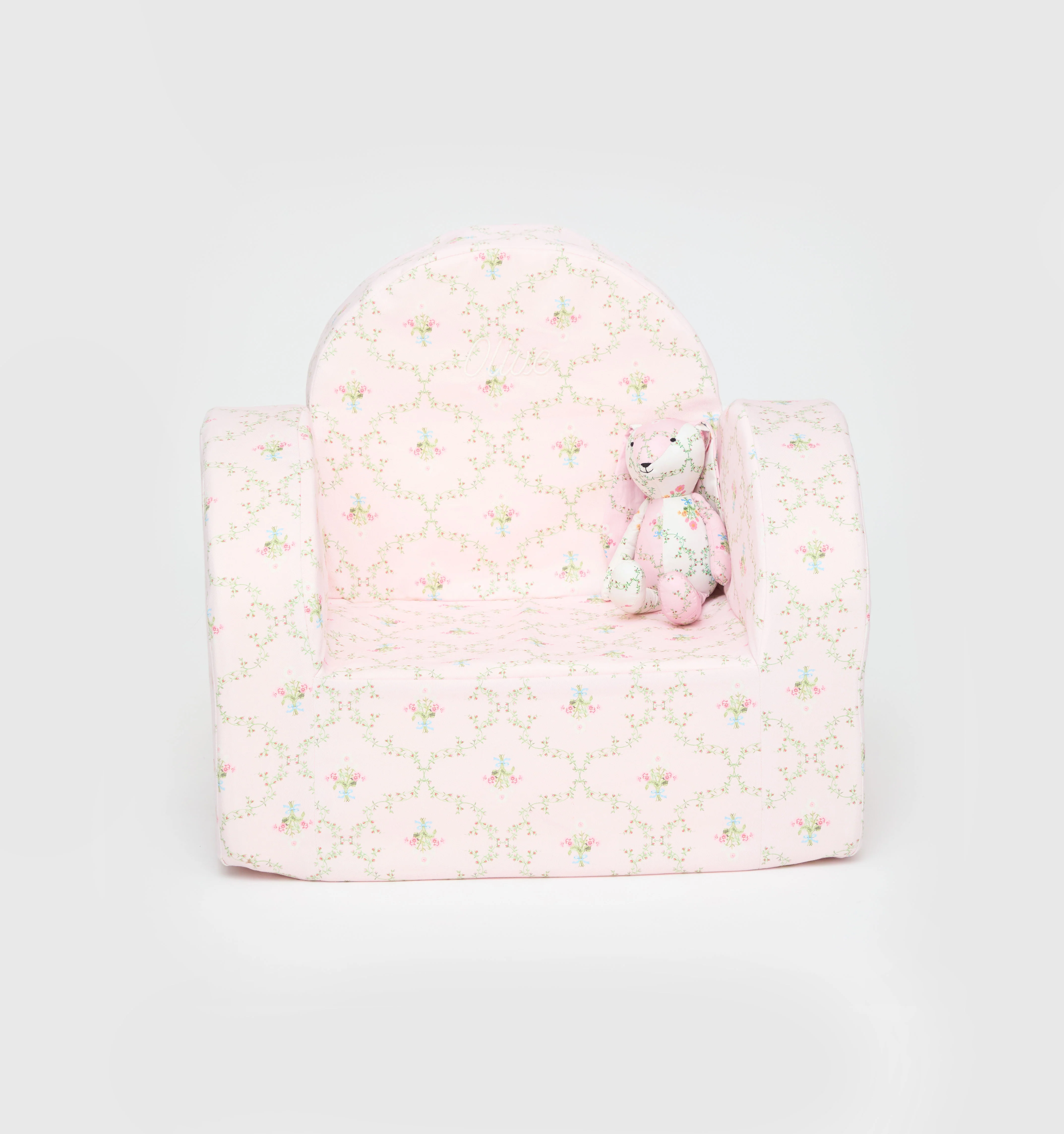 The Hill House x Nestig Hop Mini Chair - Pink Trellis