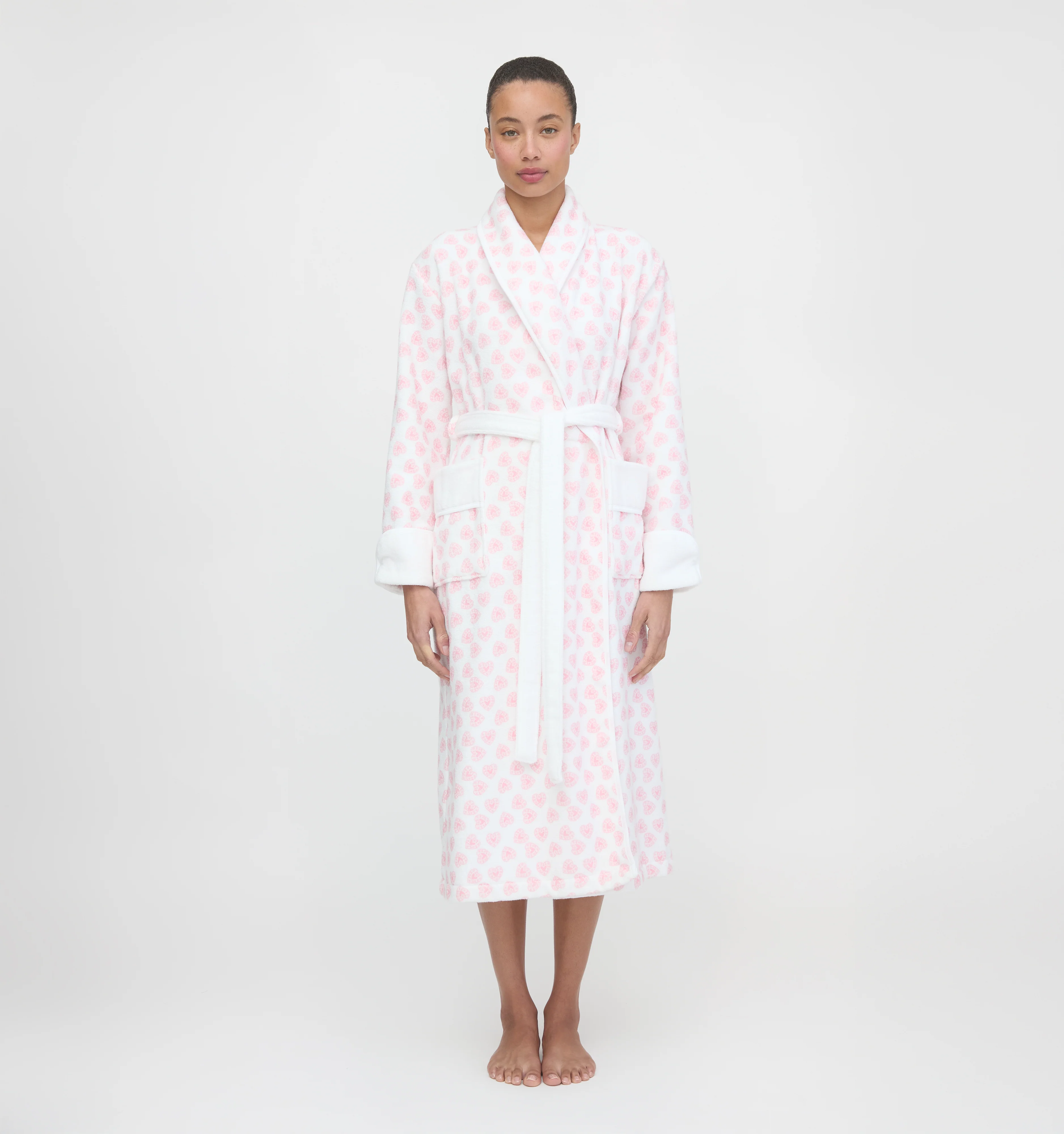 The Hotel Robe - Pink Doily Heart - Image 3