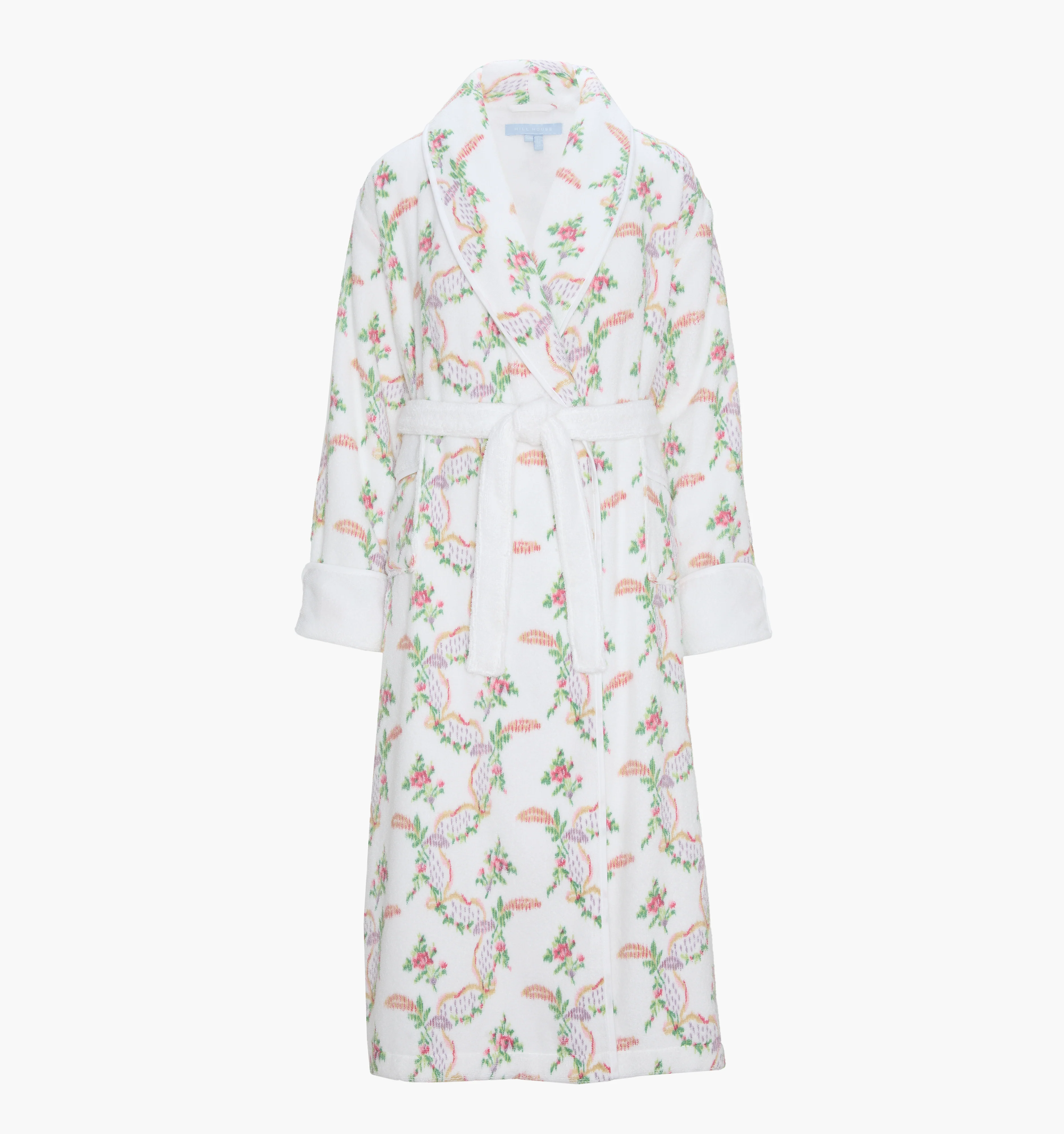 The Hotel Robe - Pink Ribbon Rose Ikat - Image 5
