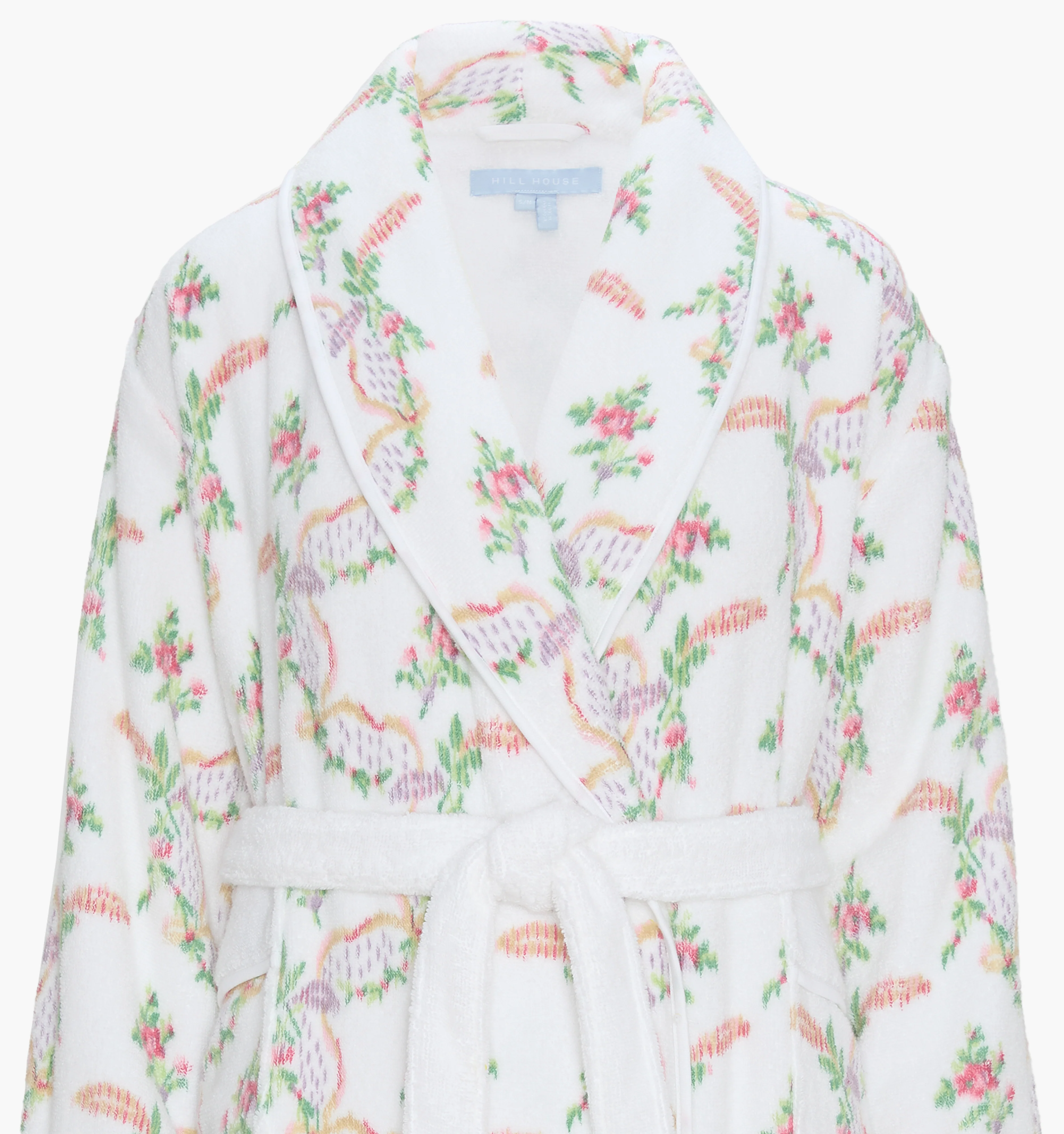 The Hotel Robe - Pink Ribbon Rose Ikat - Image 6
