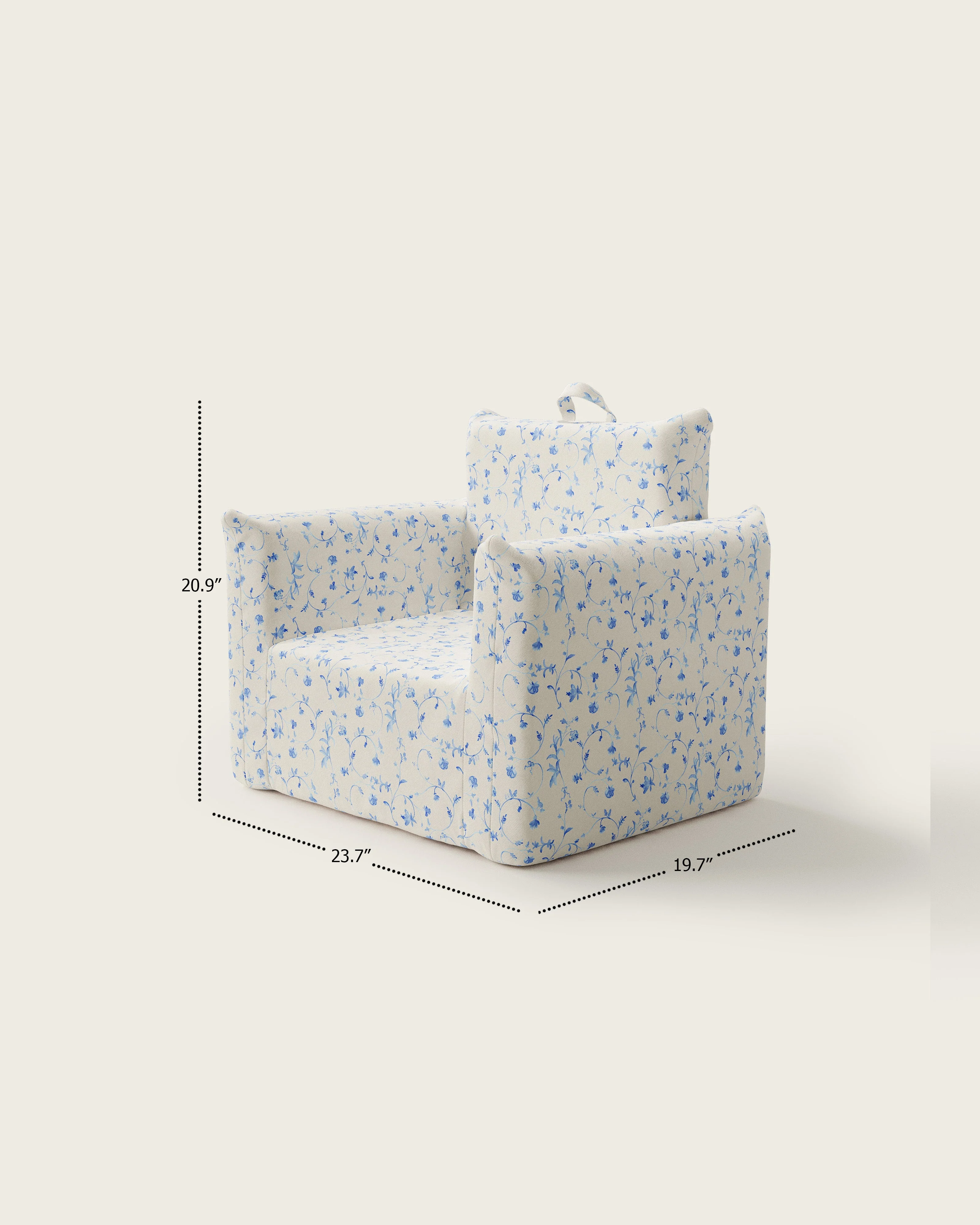 The Hill House x Nestig Hug Mini Chair - Blue Botanical - Image 6