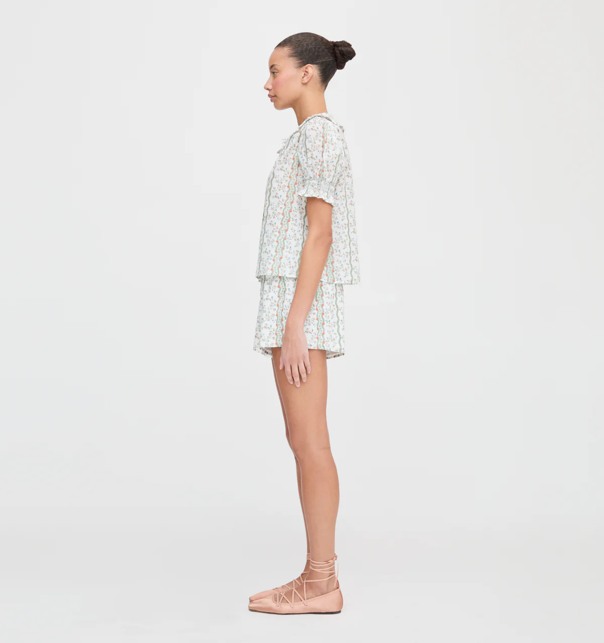 The Indra Shorts - Green Provence Floral - Image 4