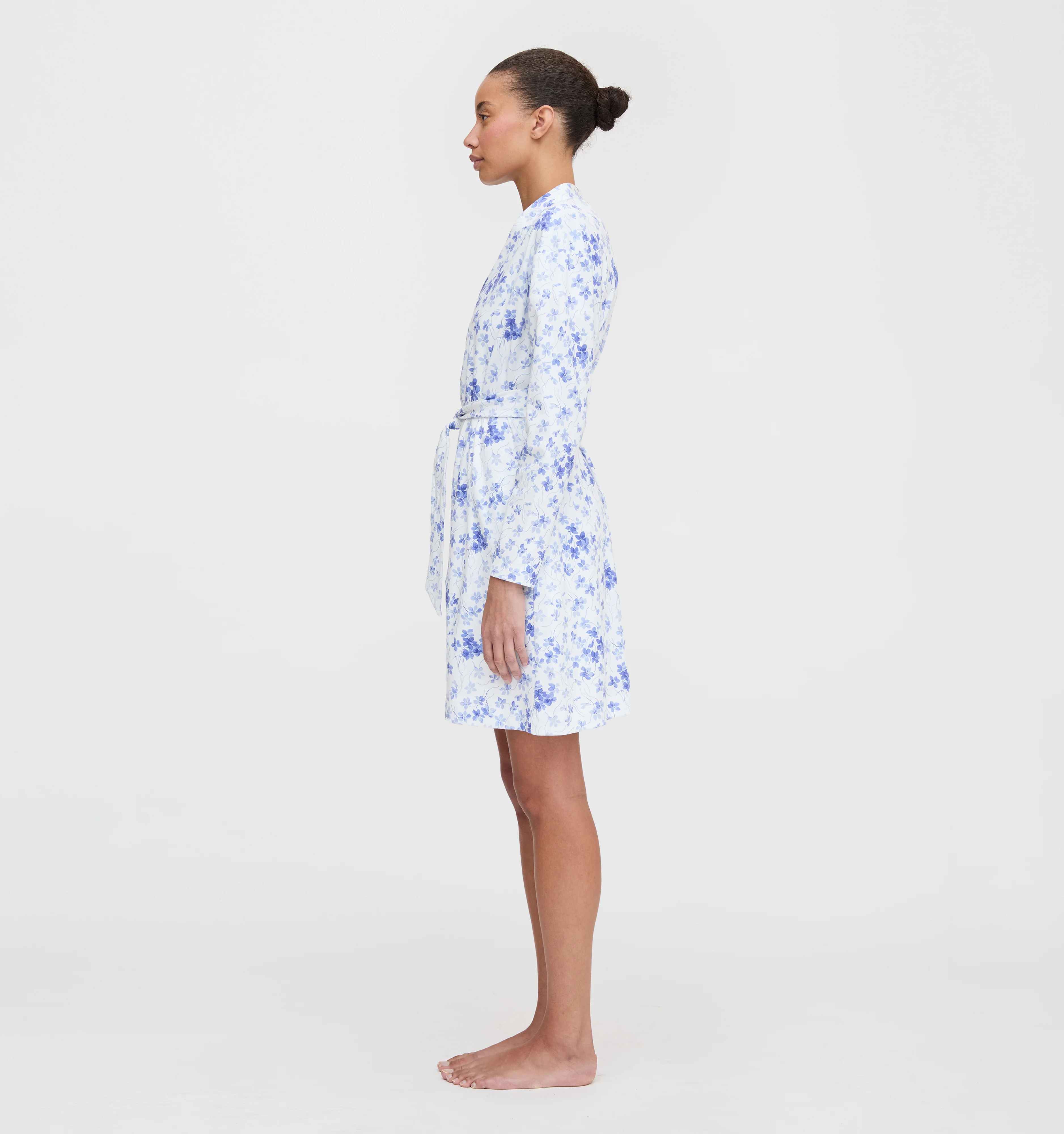 The Ivory Robe - Blue Sweet Peas - Image 3