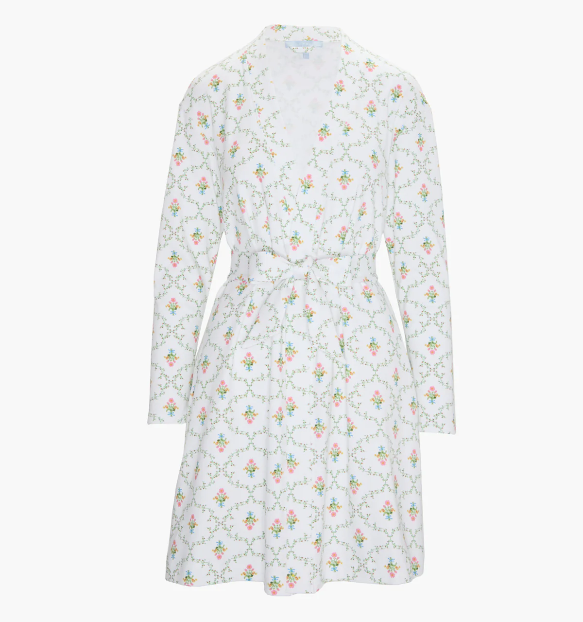 The Ivory Robe - Pastel Trellis - Image 5