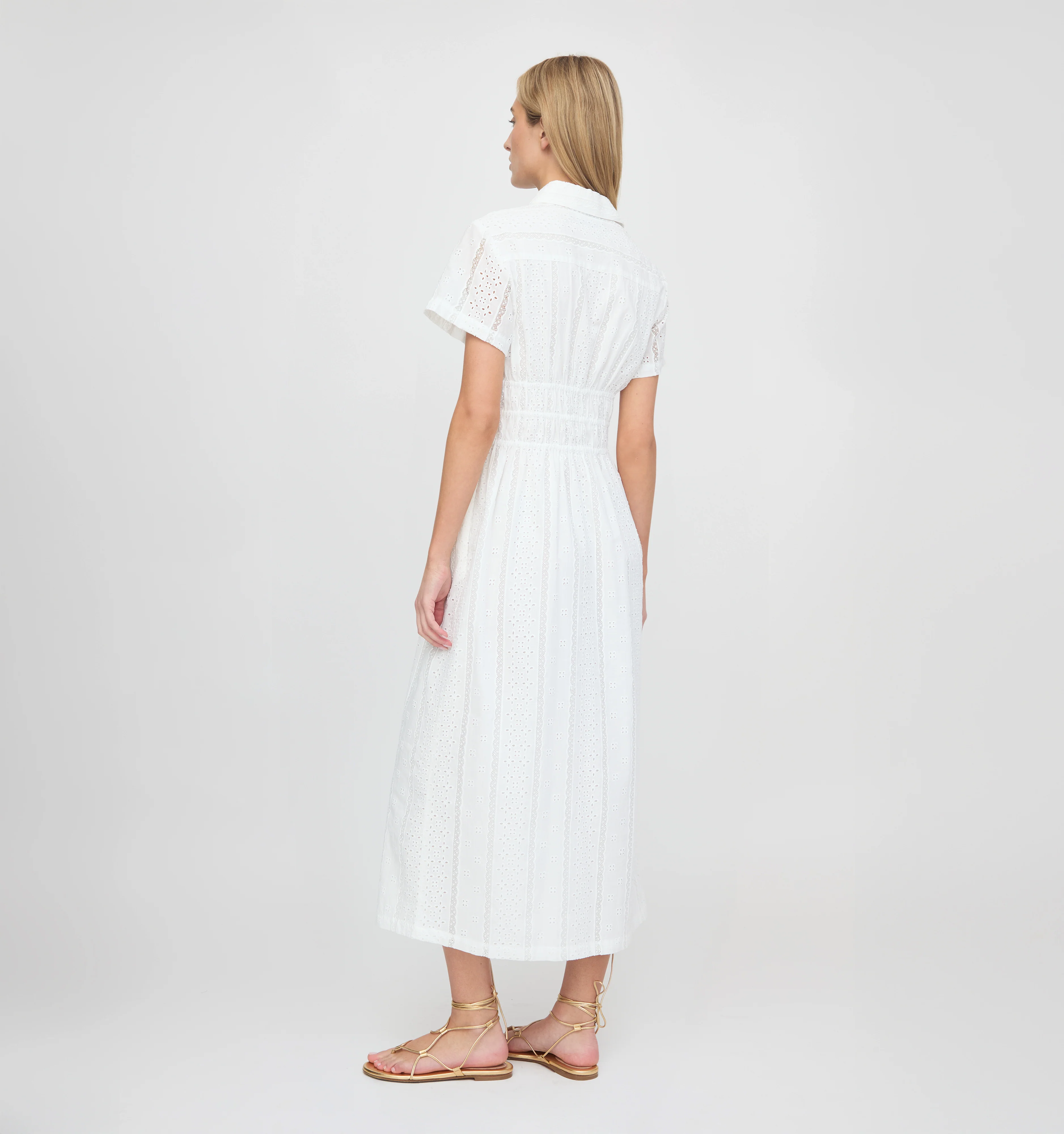 The Jamie Nap Dress - White Broderie Voile - Image 6