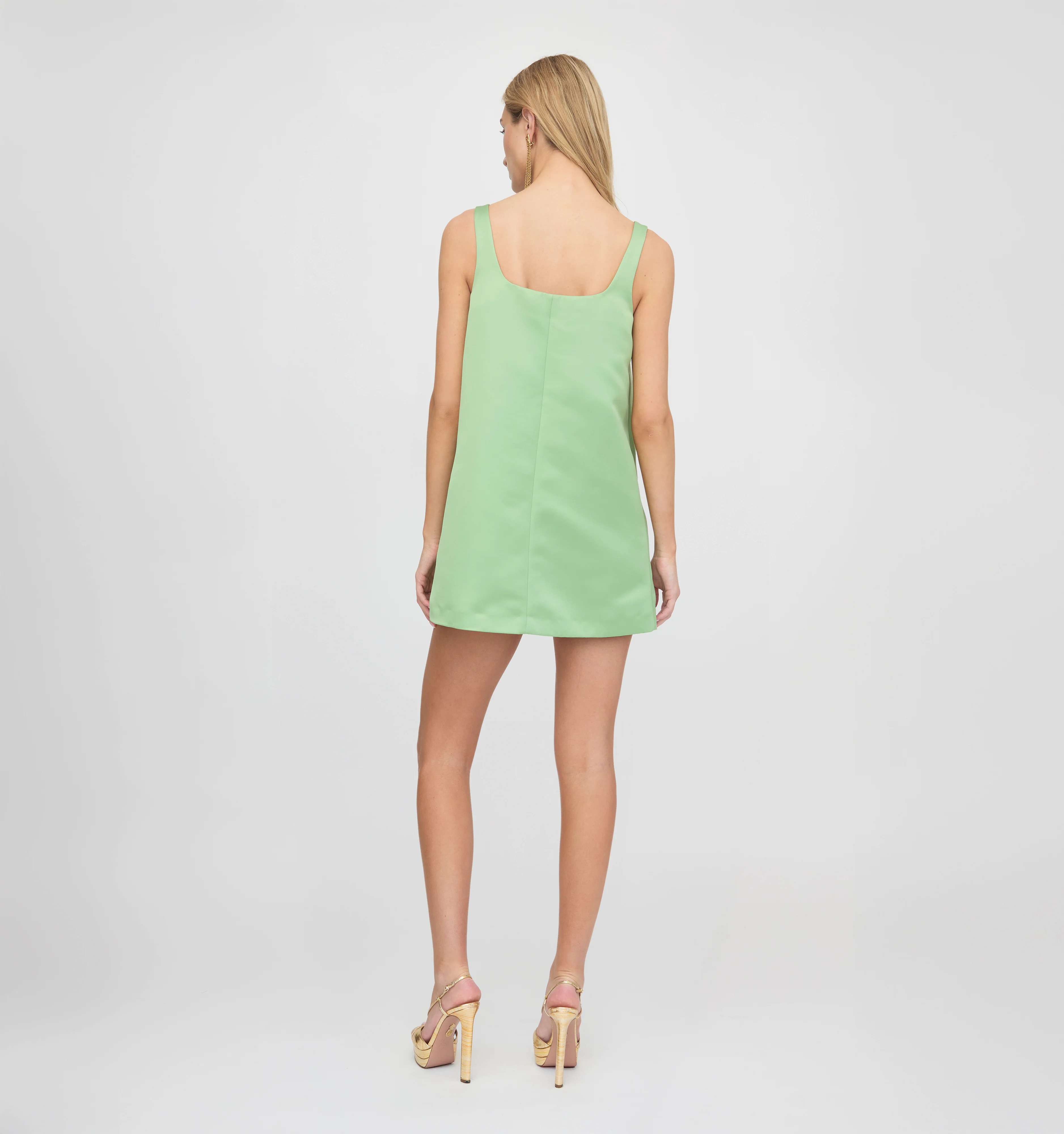 The Jasper Dress - Pear Satin - Image 5