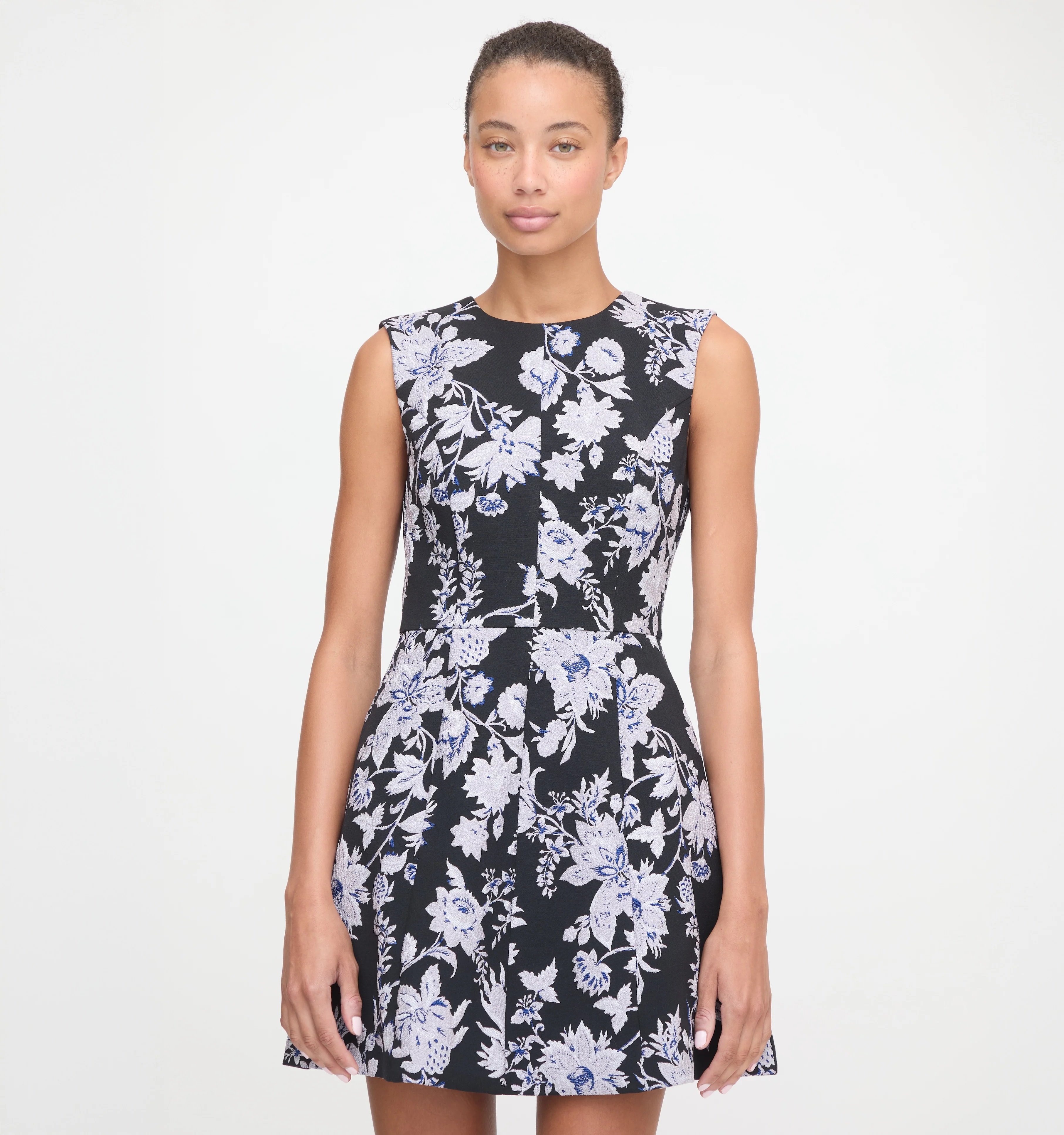 The Joelle Dress - Winter Jasmine Brocade - Image 2