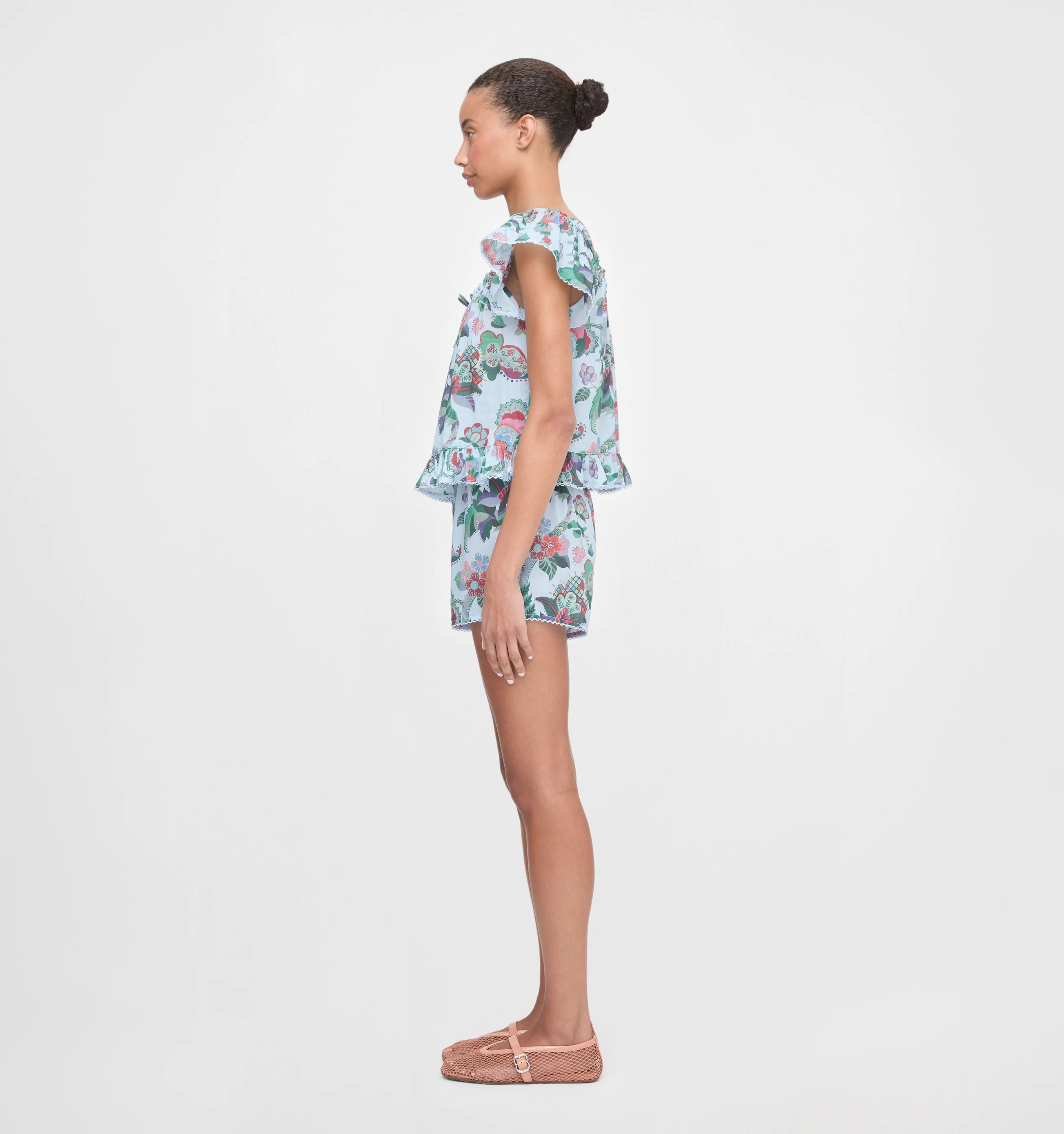The Josie Set - Light Blue Jungle Floral - Image 3
