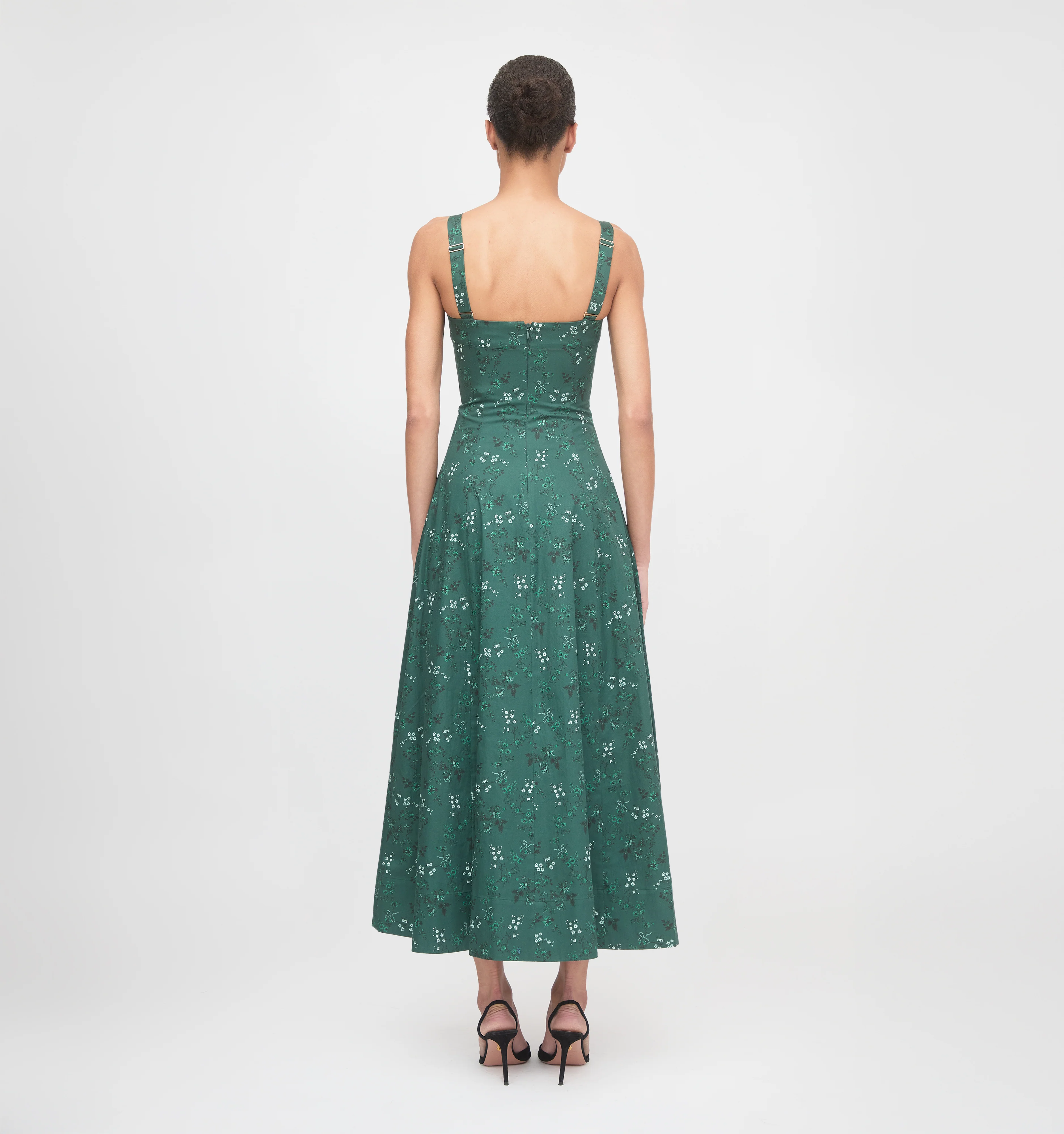 The Jude Dress - Green Scallop Bow Chintz - Image 4