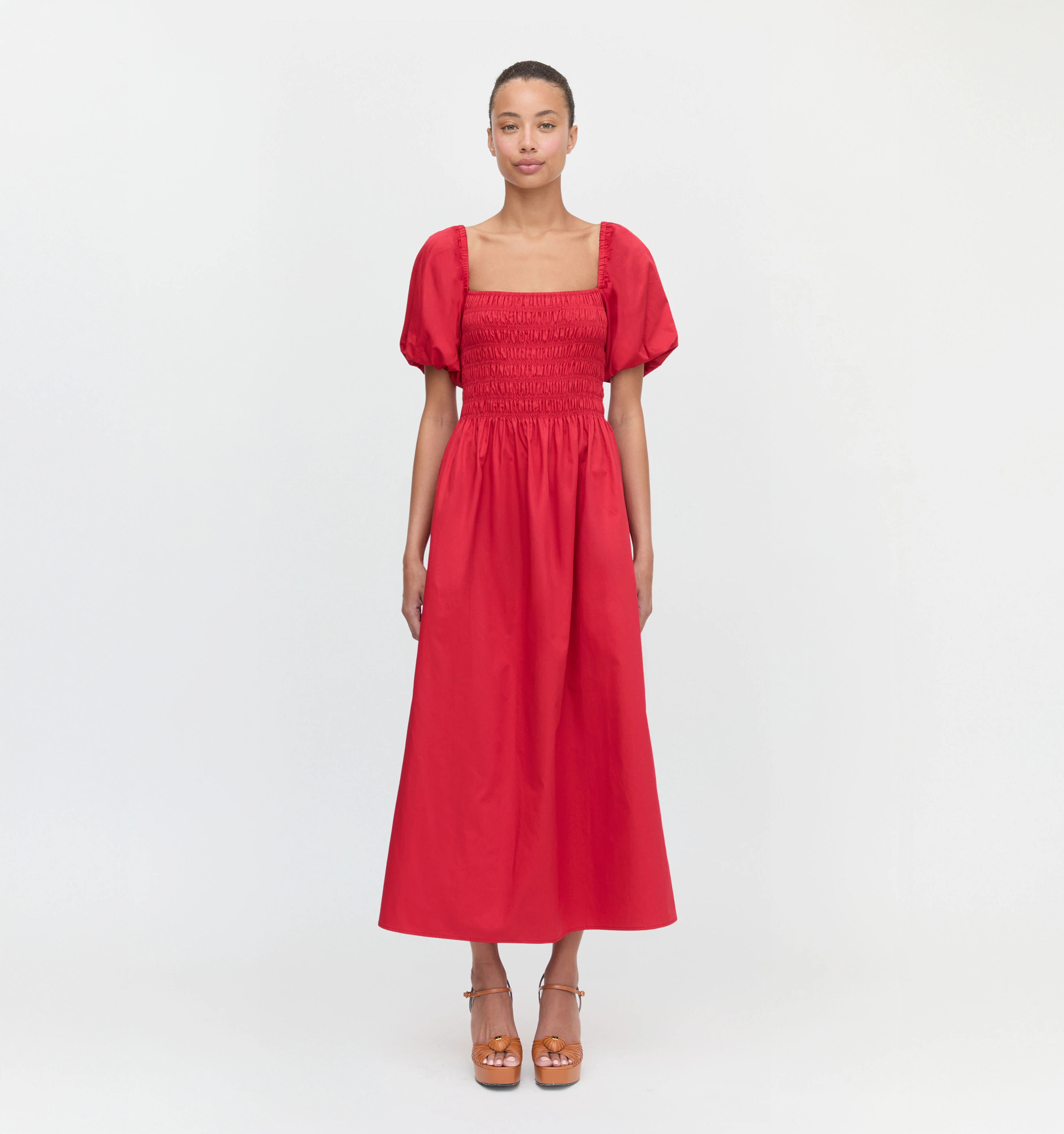 The Julia Dress - Carmine Red