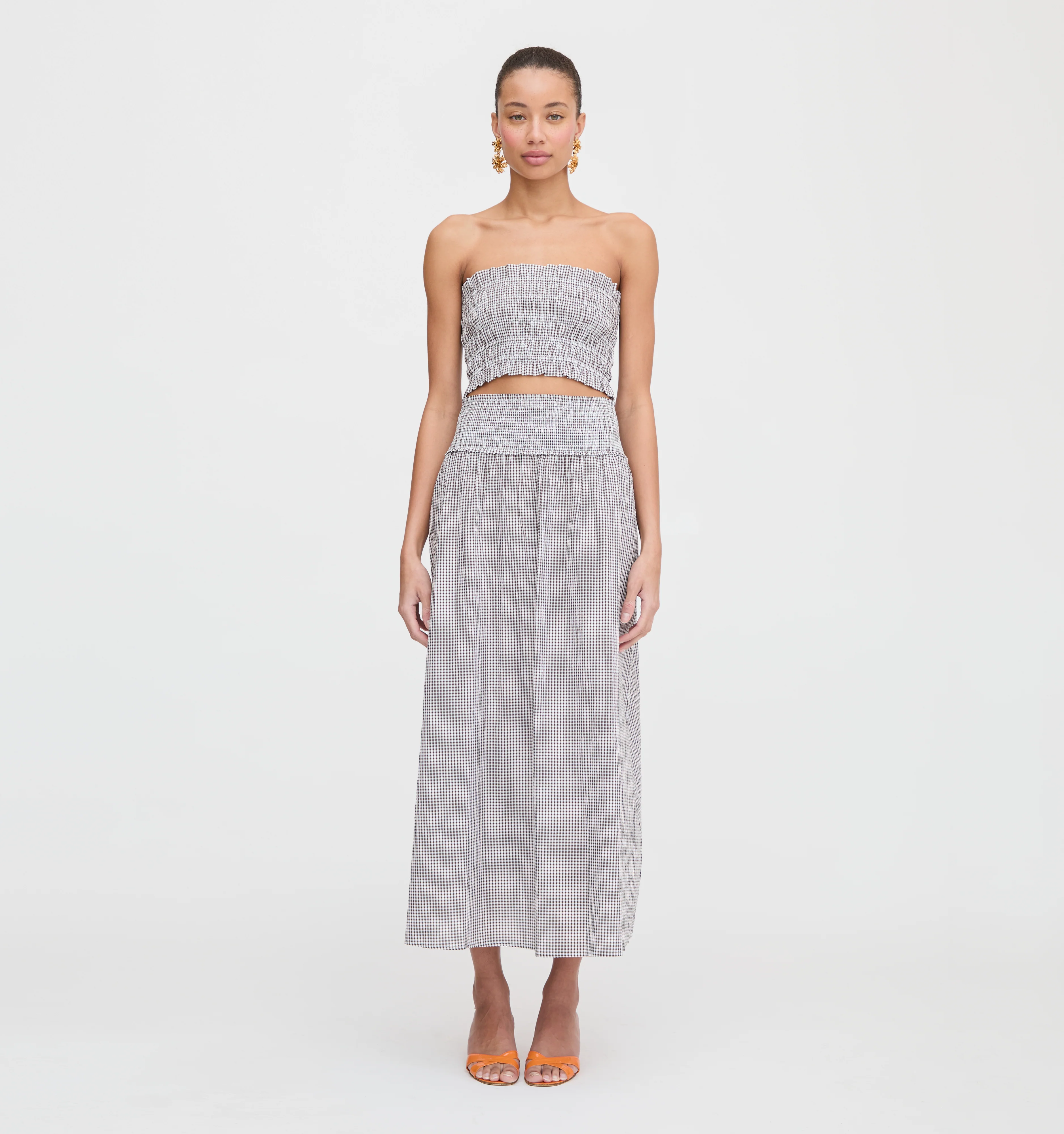 The June Nap Top - Chocolate Gingham - Image 3