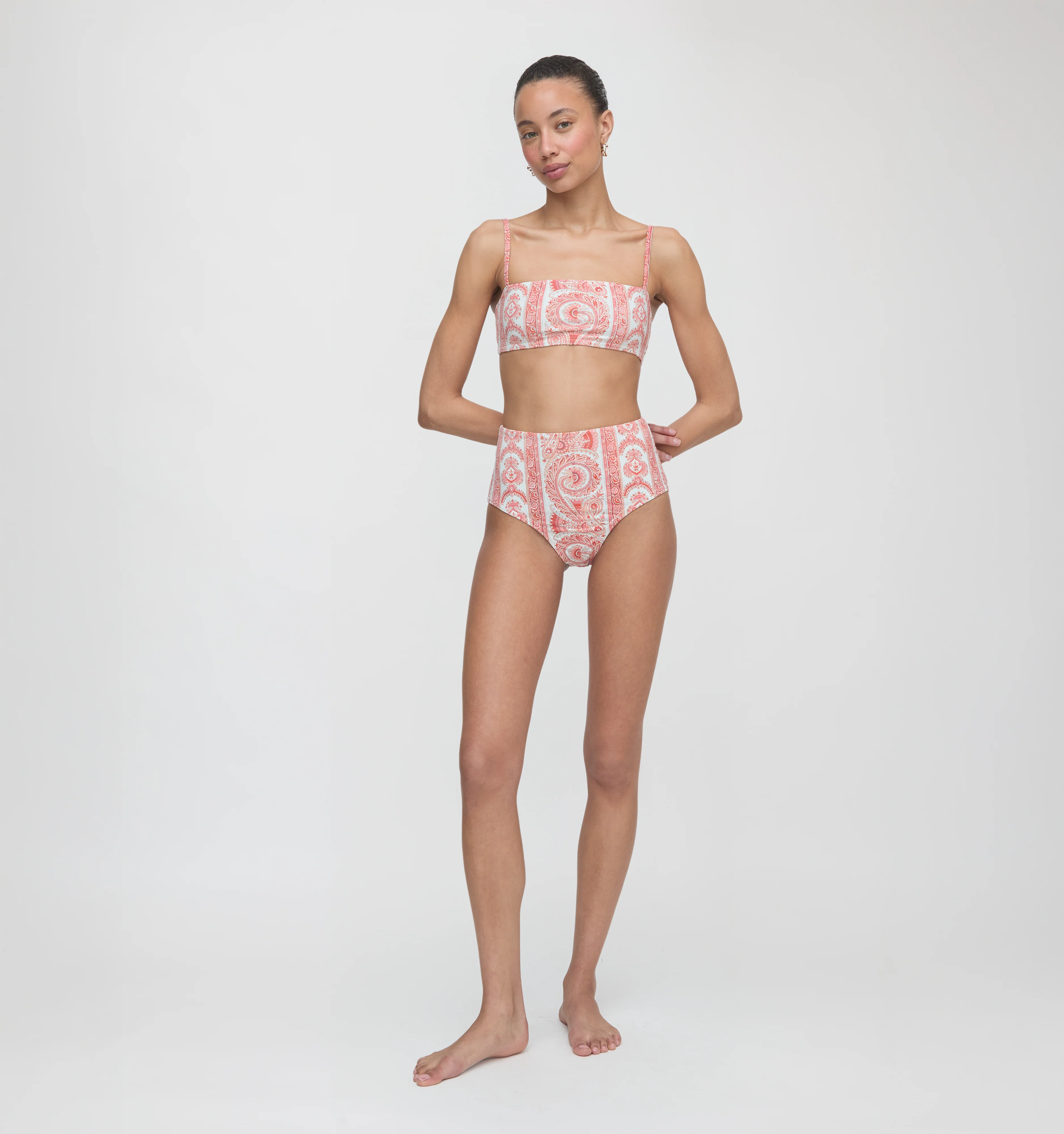 The Juno Bikini Set - Coral Corsica Paisley - Image 2