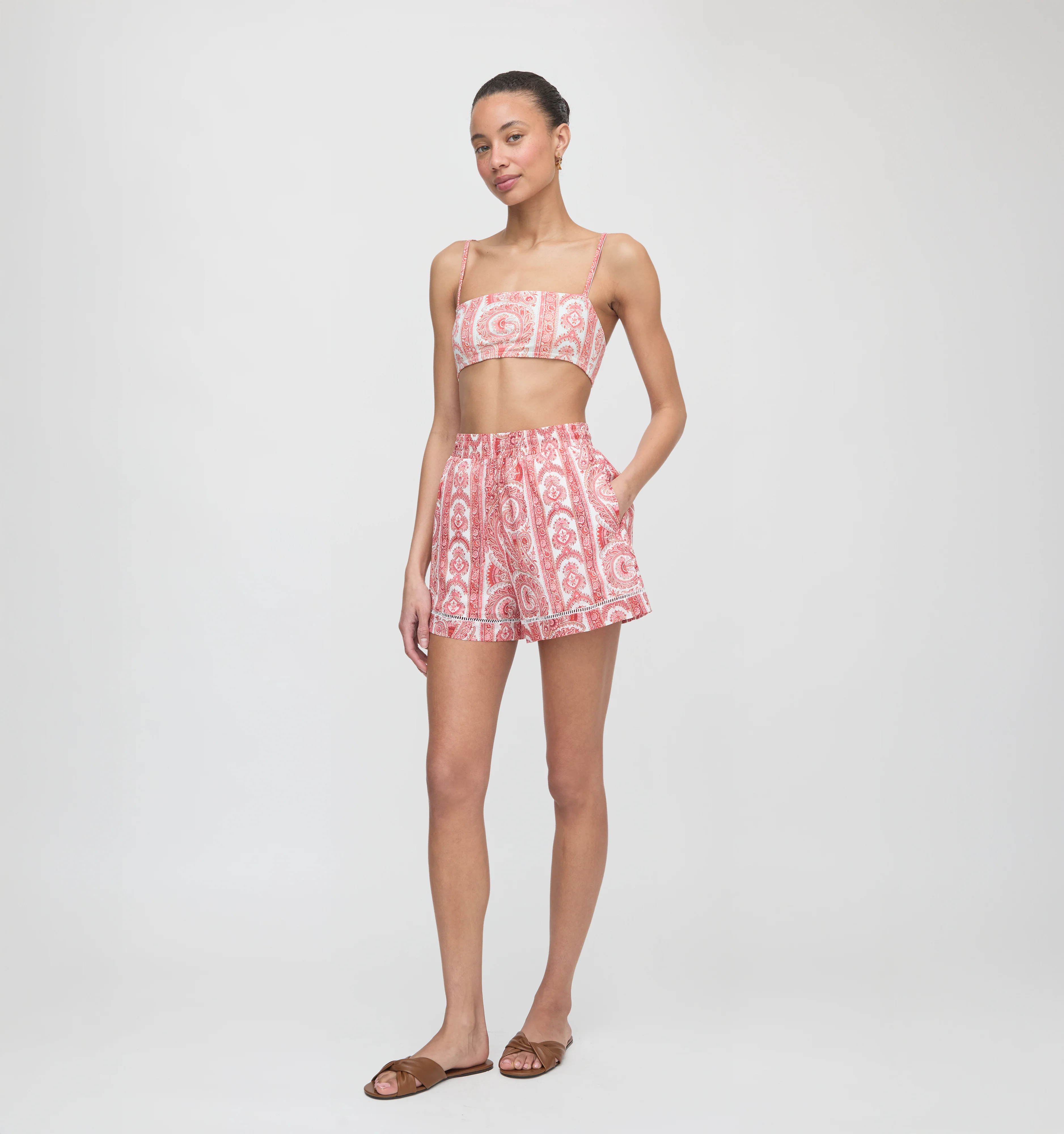 The Juno Bikini Set - Coral Corsica Paisley - Image 5