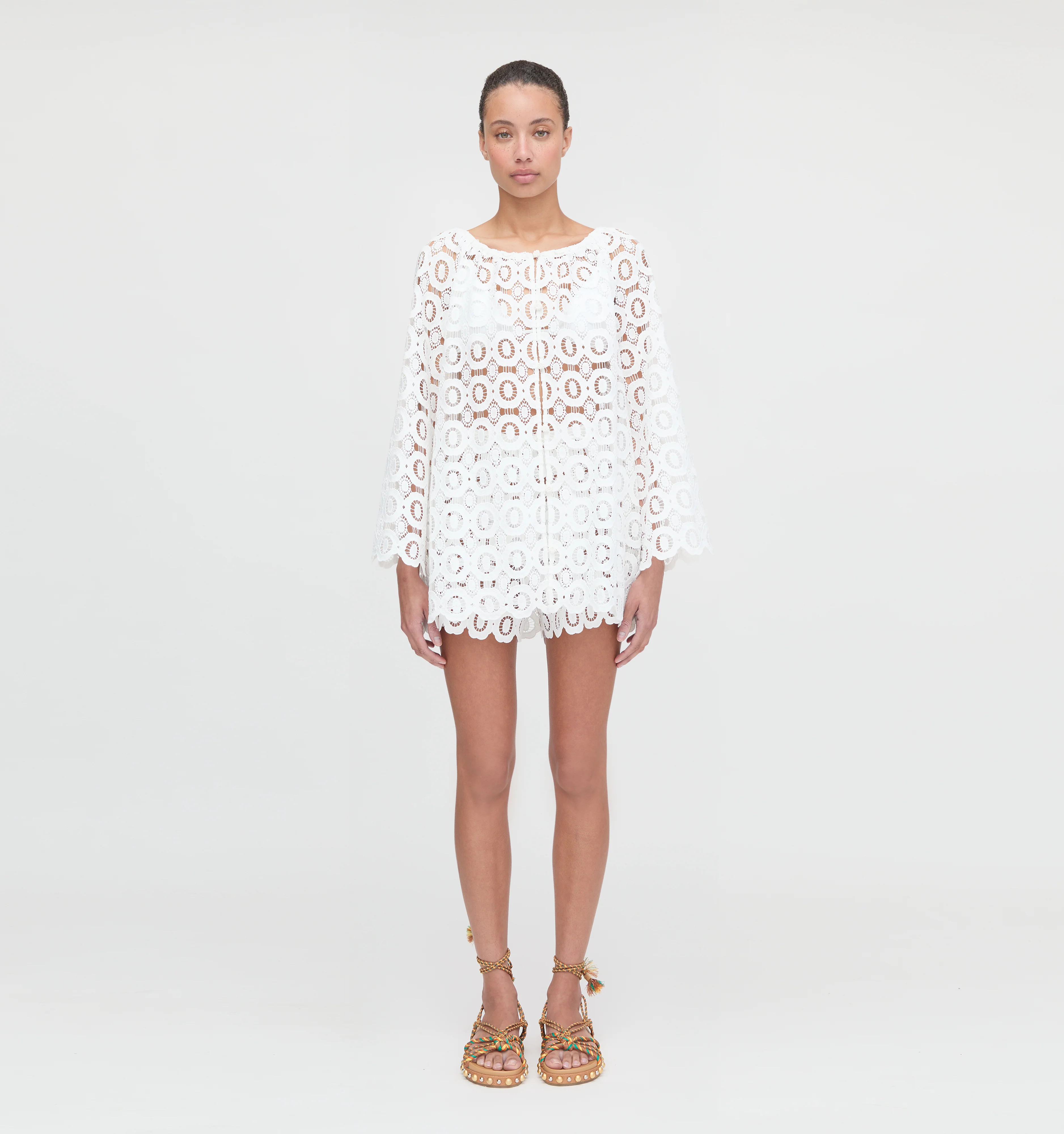 The Kaya Short - White Lace - Image 7