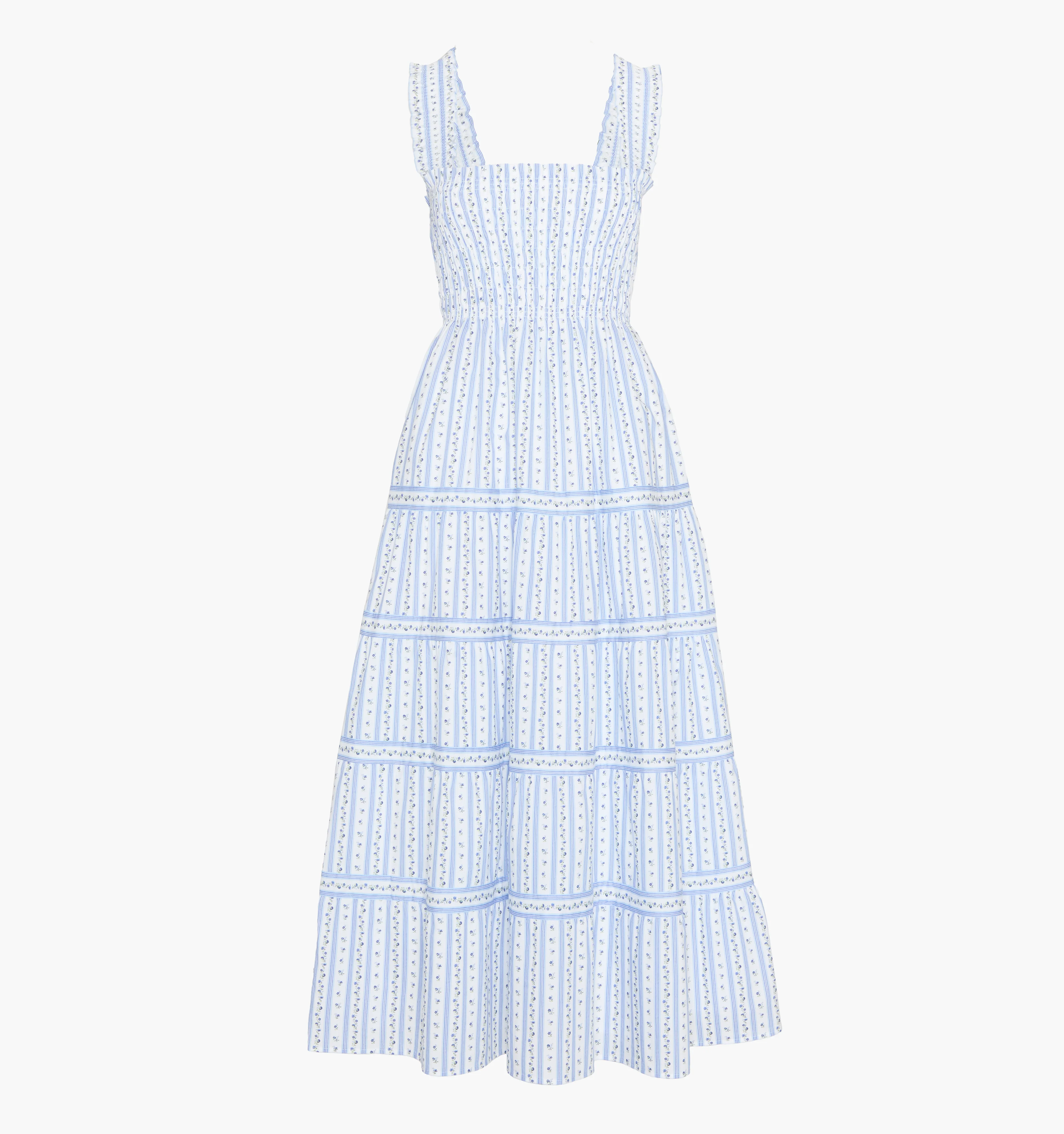 The Kimmy Nap Dress - Blue Petal Stripe - Image 5