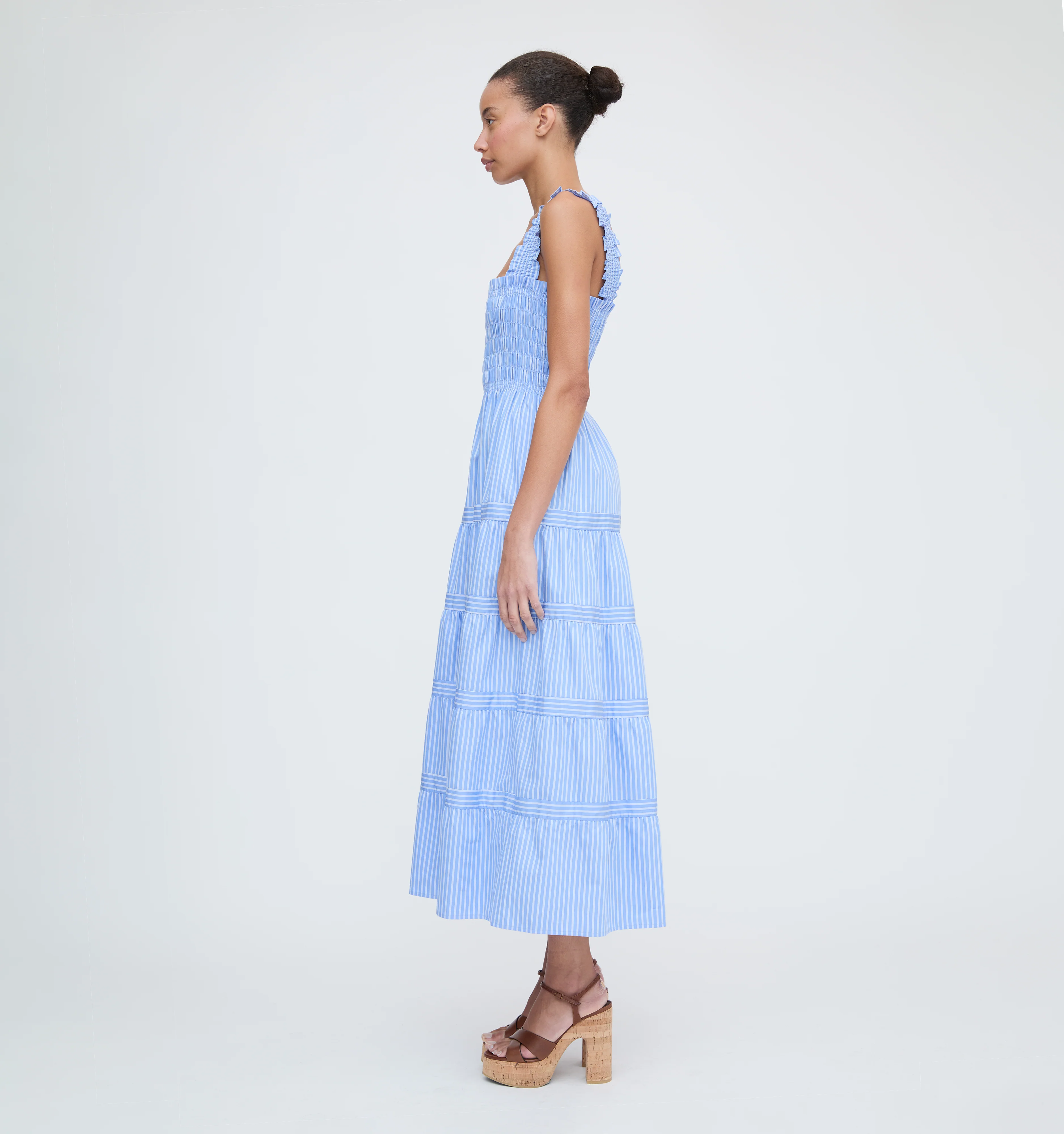 The Kimmy Nap Dress - Blue Stripe - Image 3