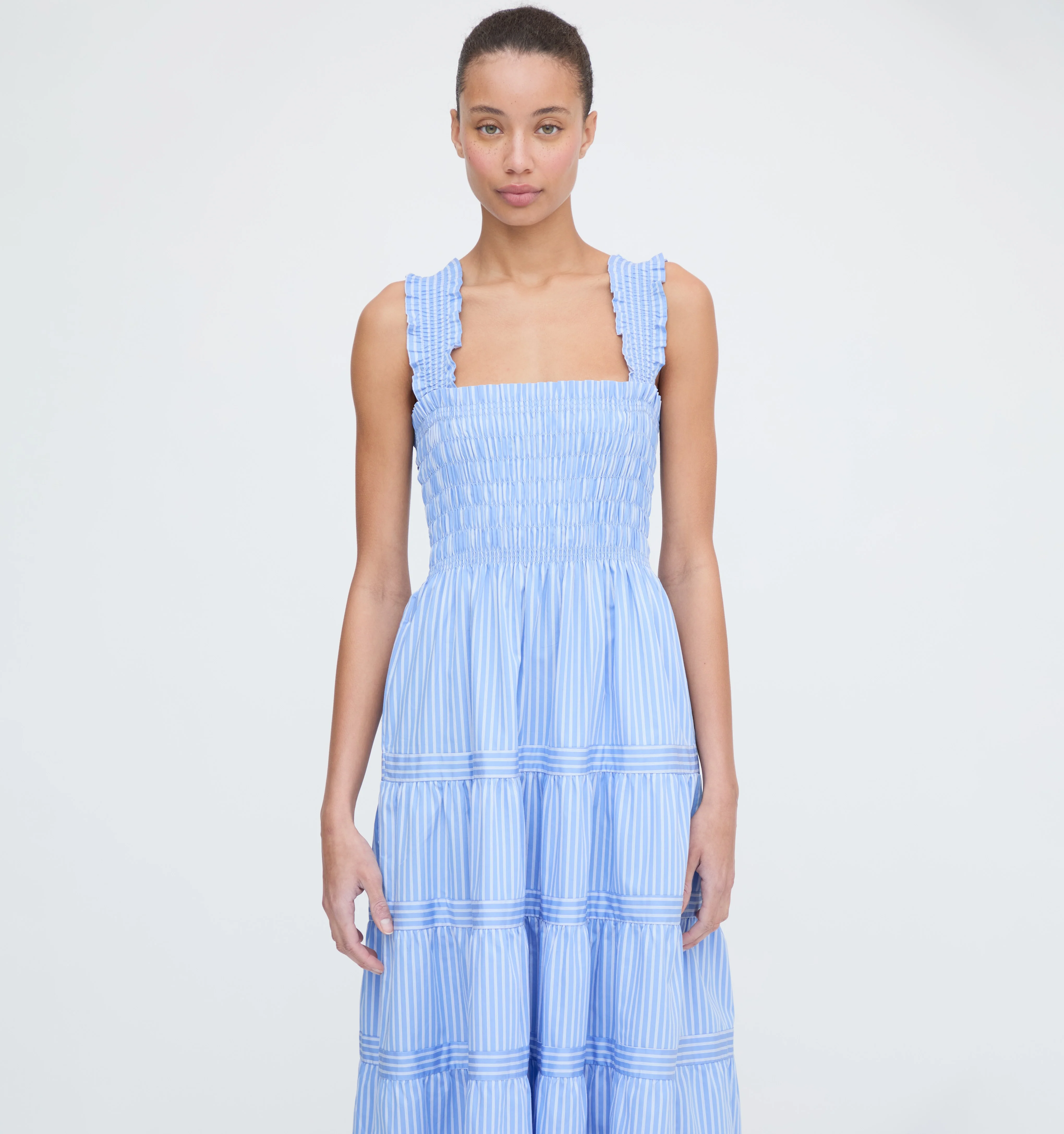 The Kimmy Nap Dress - Blue Stripe - Image 5