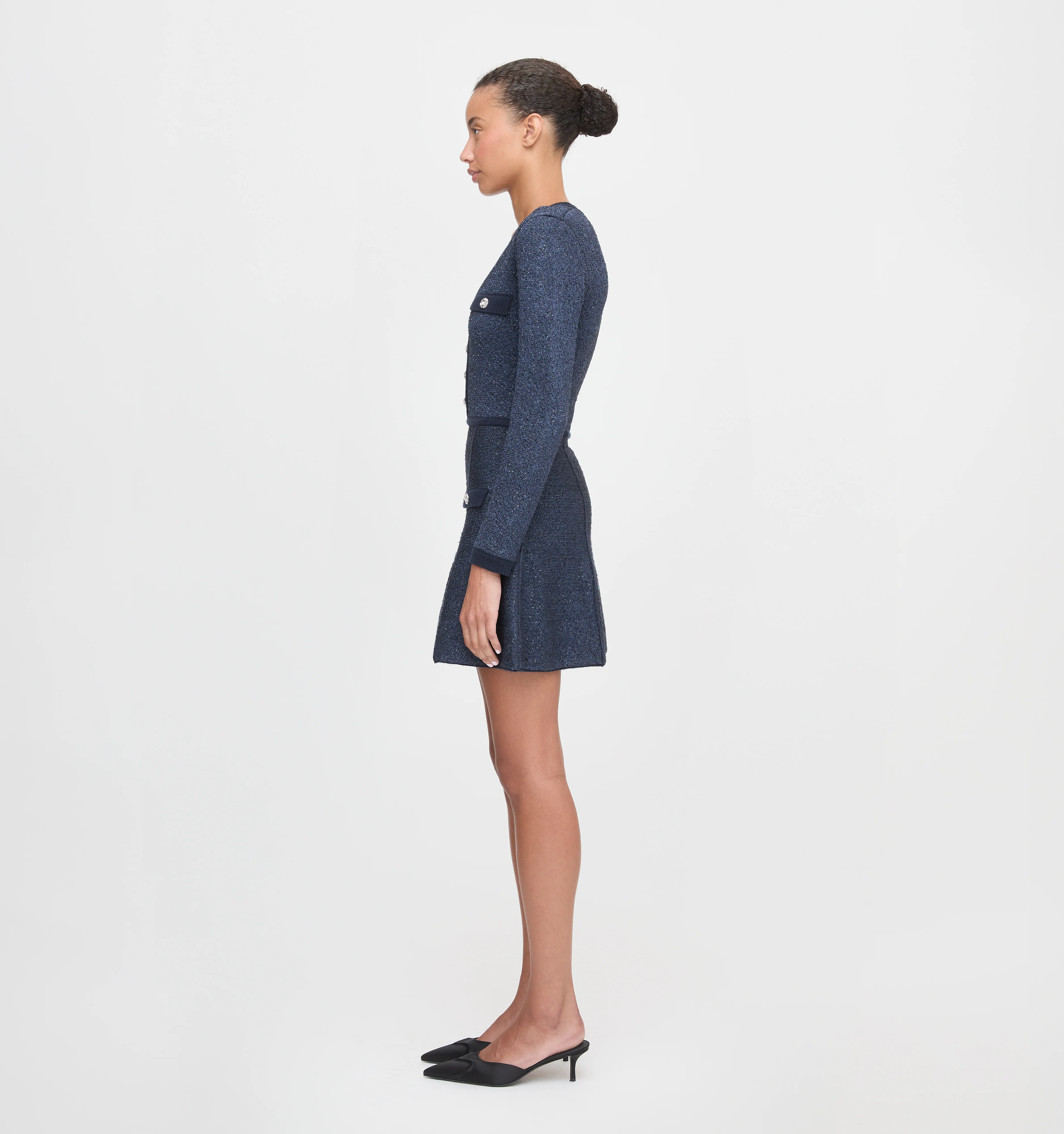 The Lana Dress - Navy Sequin - Image 4