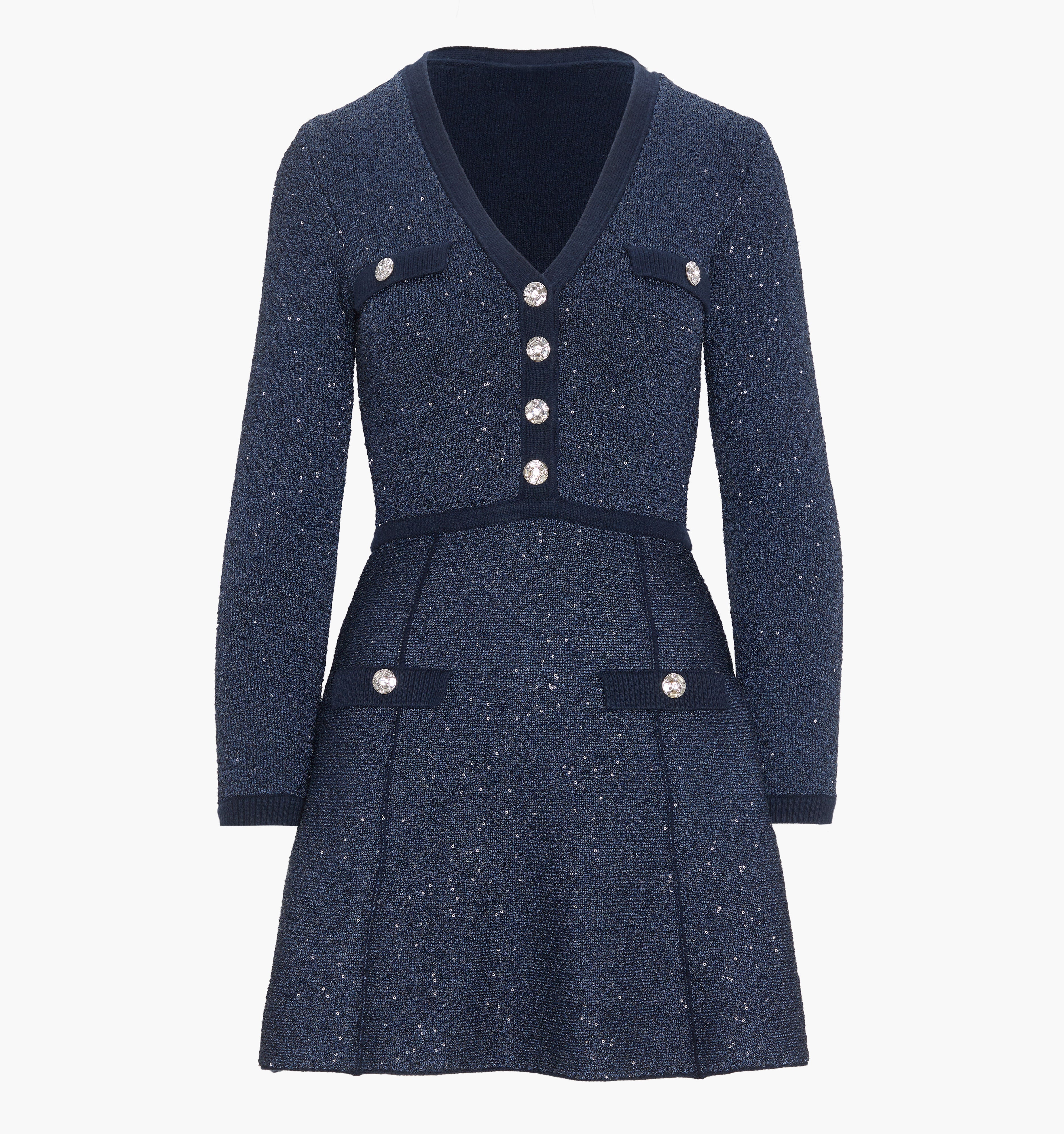 The Lana Dress - Navy Sequin - Image 8