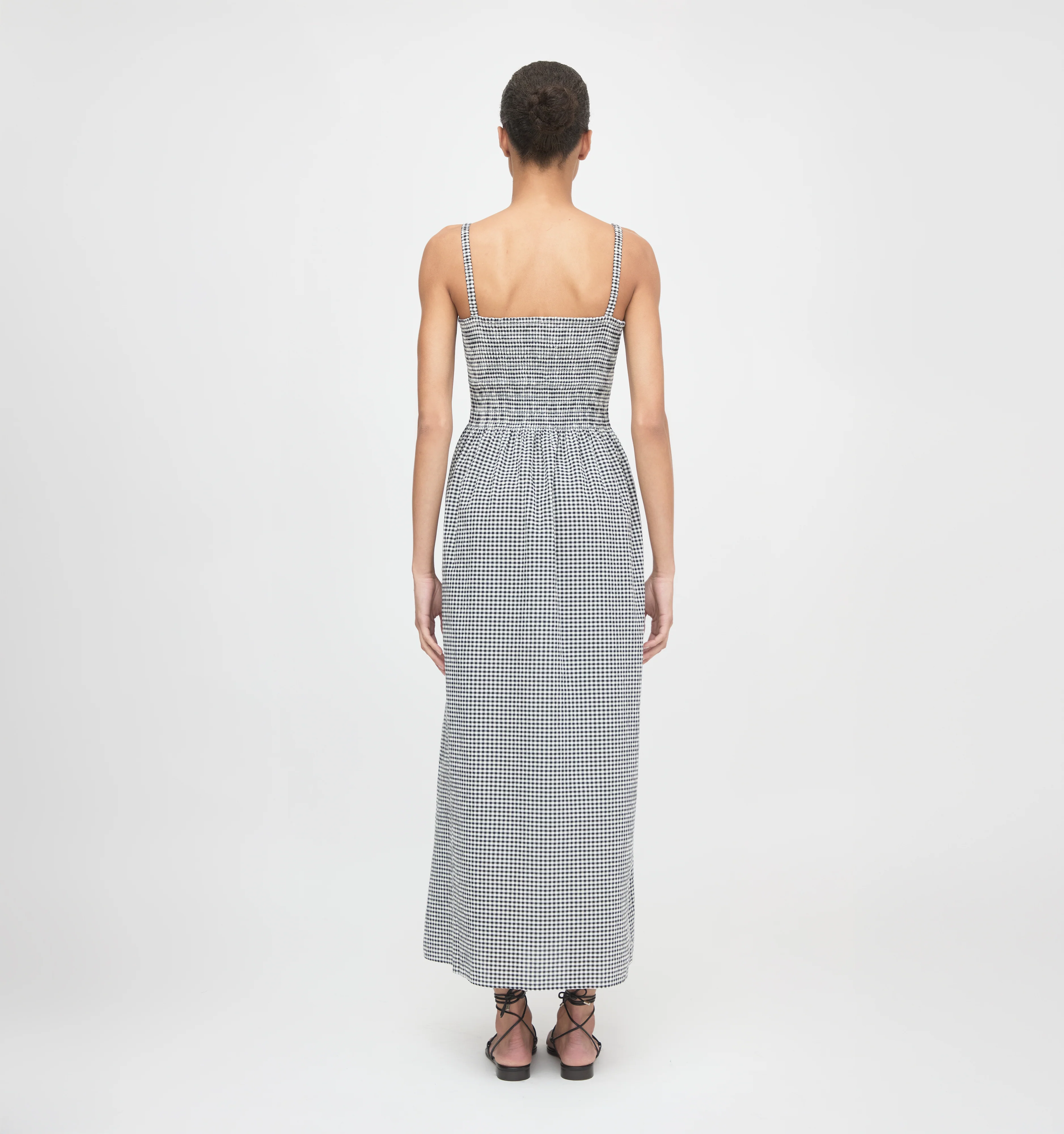 The Larissa Nap Dress - Black/Sand Gingham - Image 4