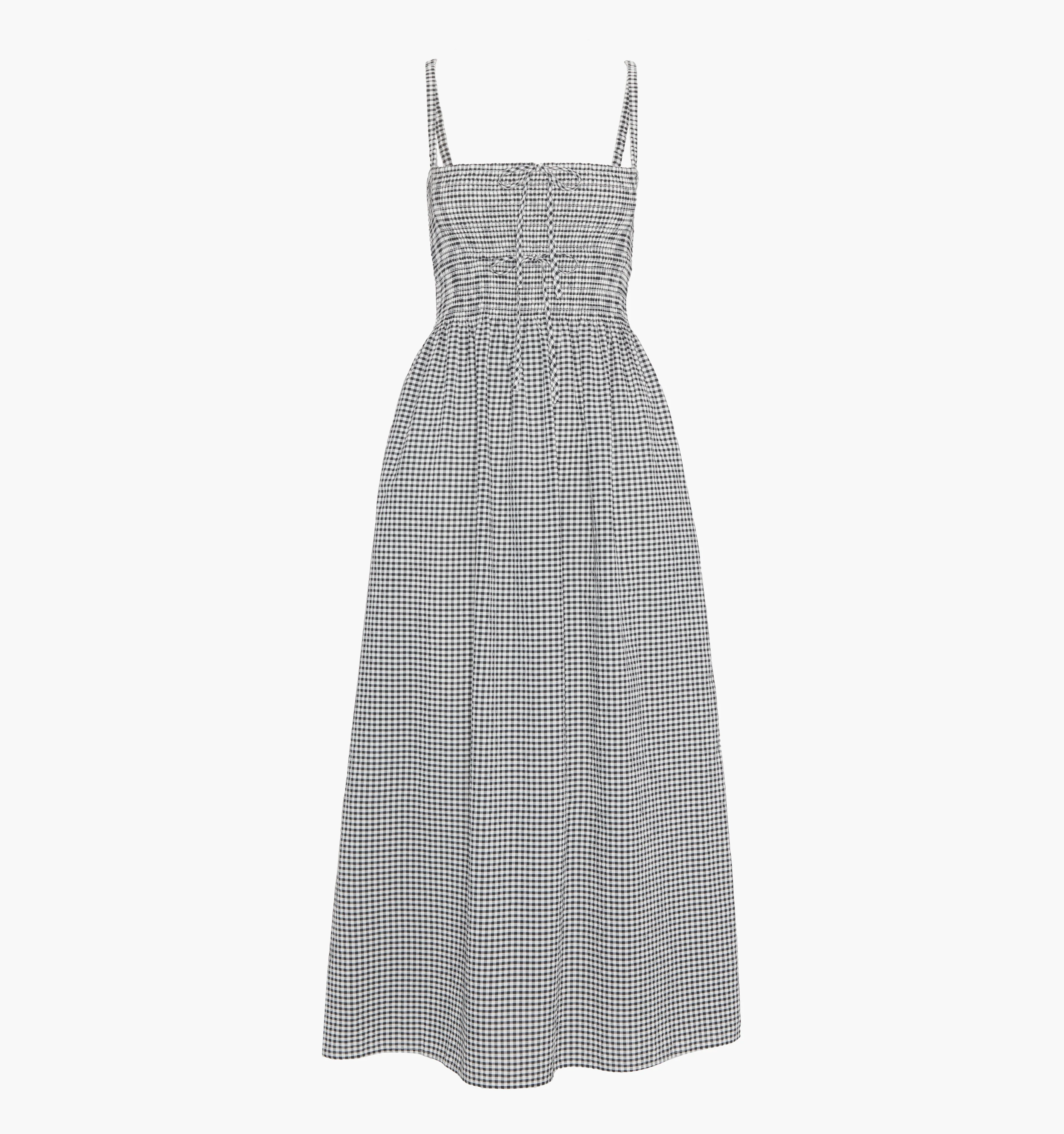 The Larissa Nap Dress - Black/Sand Gingham - Image 5