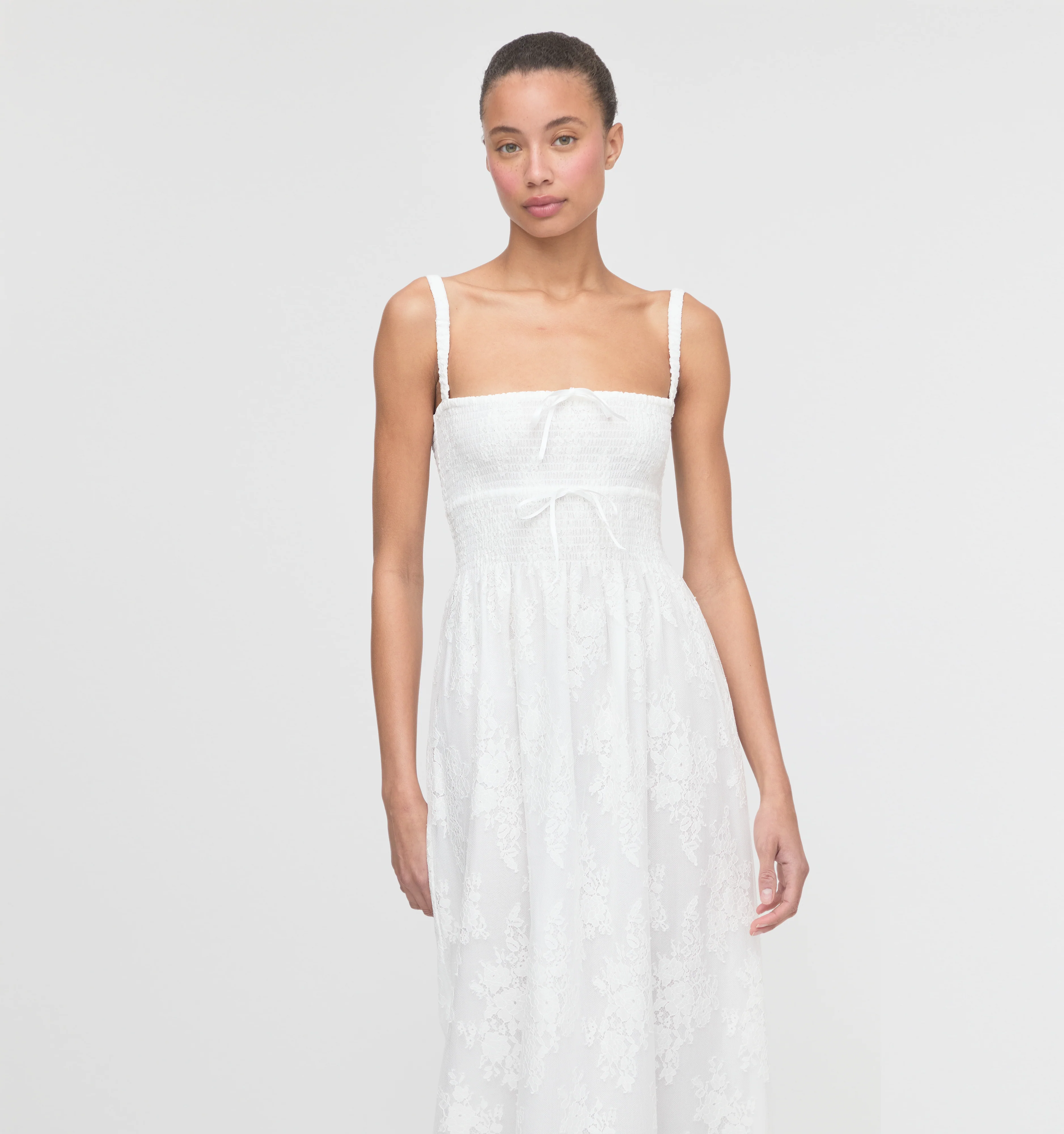 The Larissa Nap Dress - White Magnolia Lace - Image 3