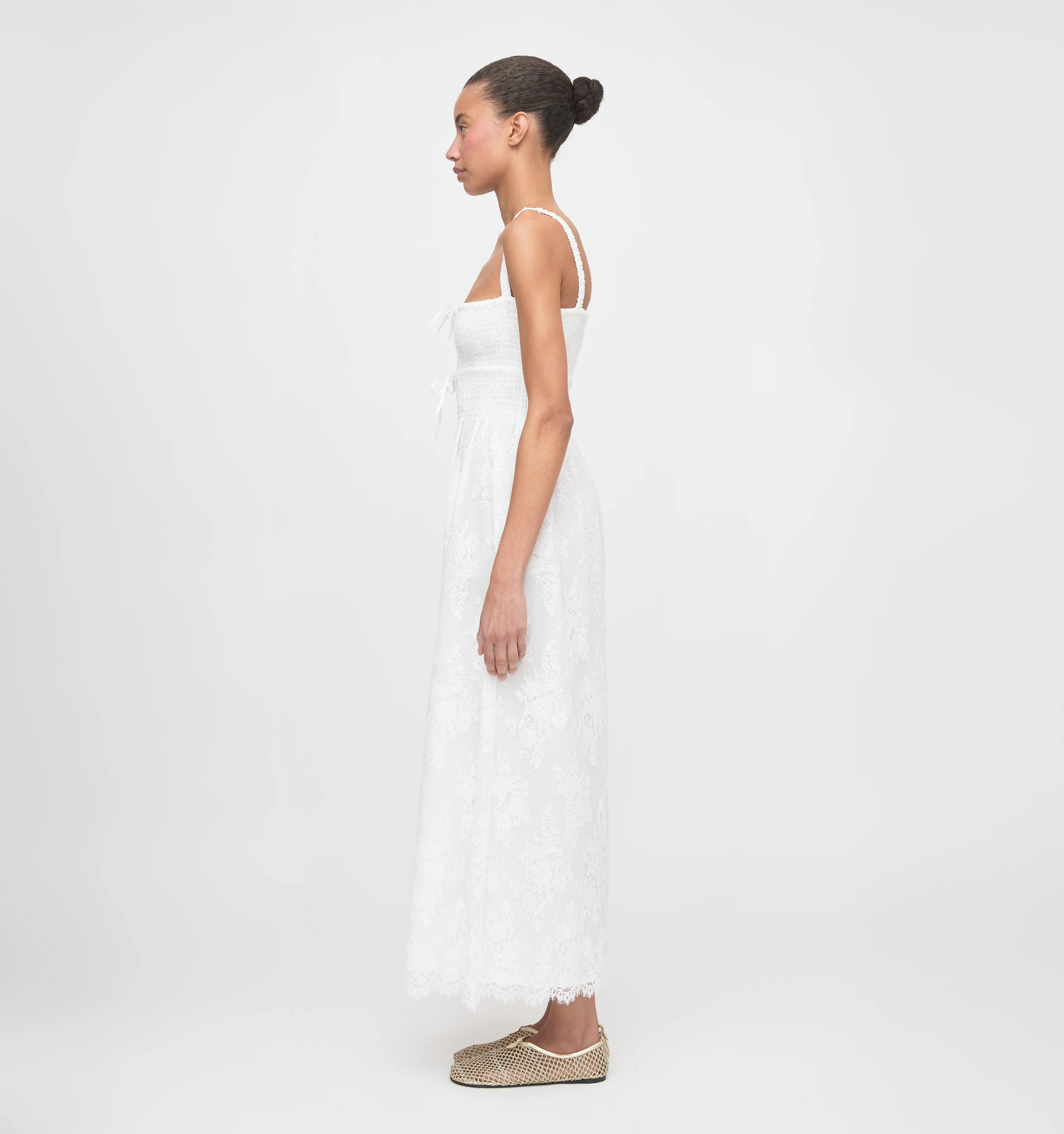 The Larissa Nap Dress - White Magnolia Lace - Image 4