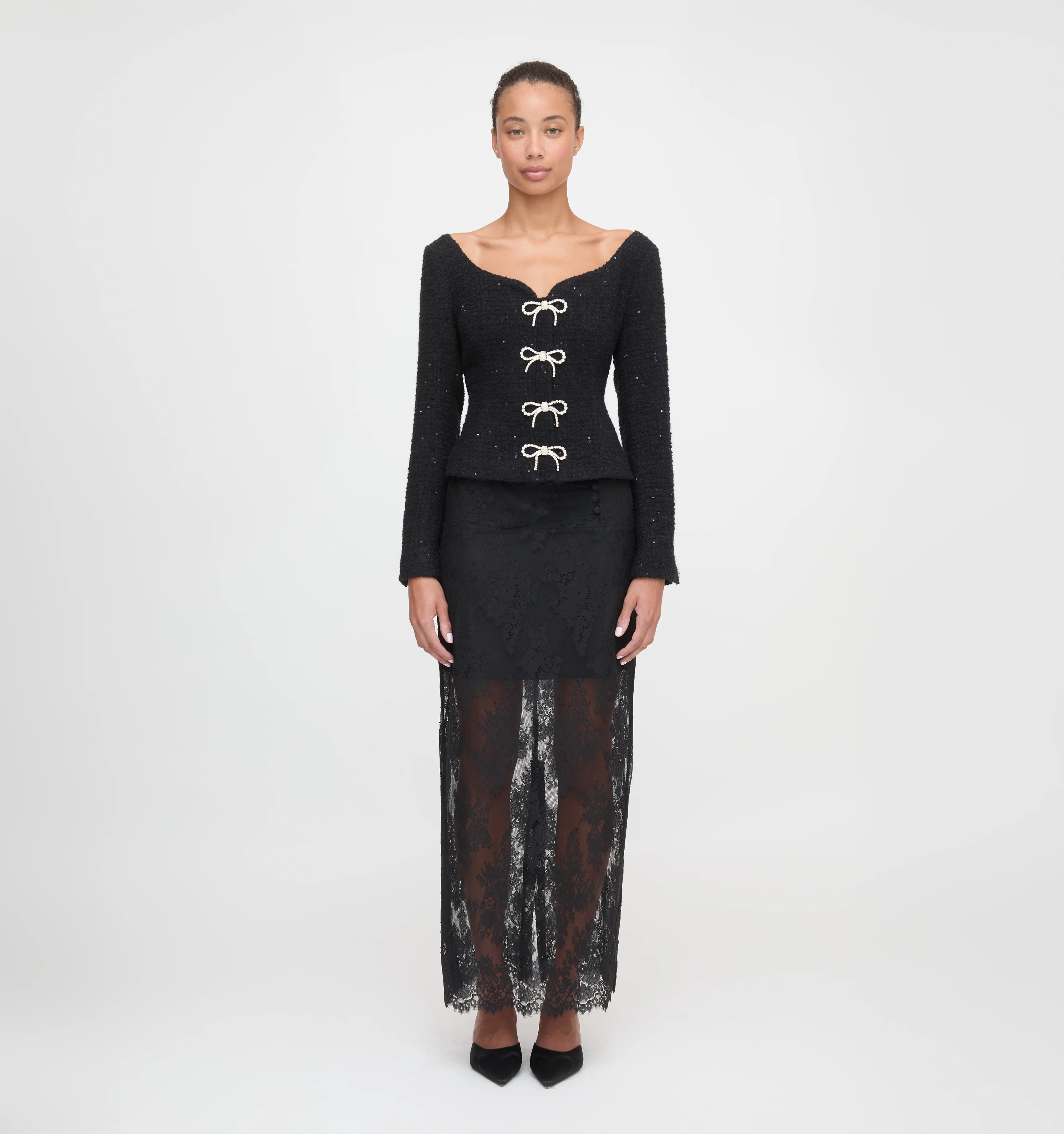 The Lark Skirt - Black Lace