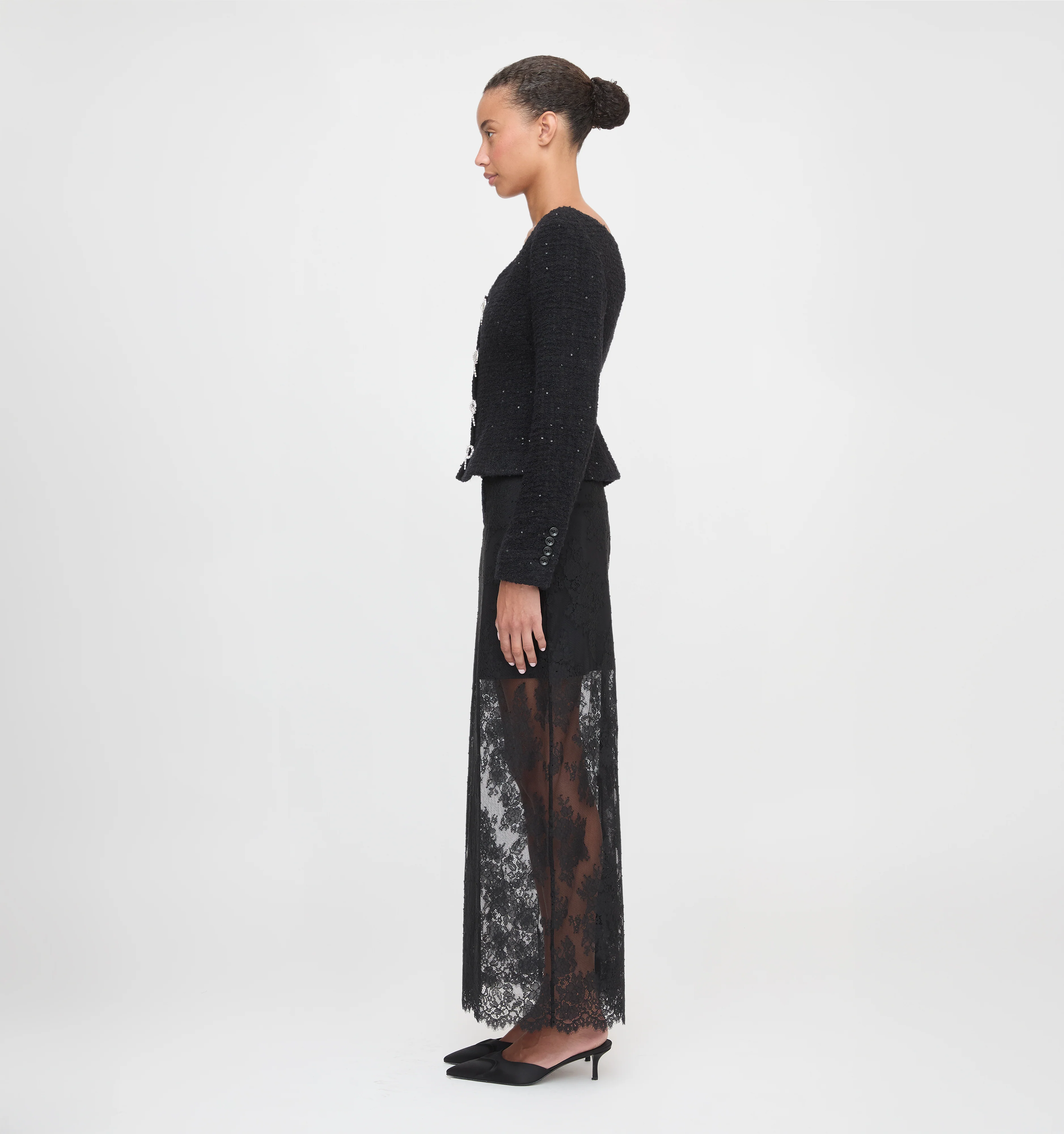 The Lark Skirt - Black Lace - Image 3