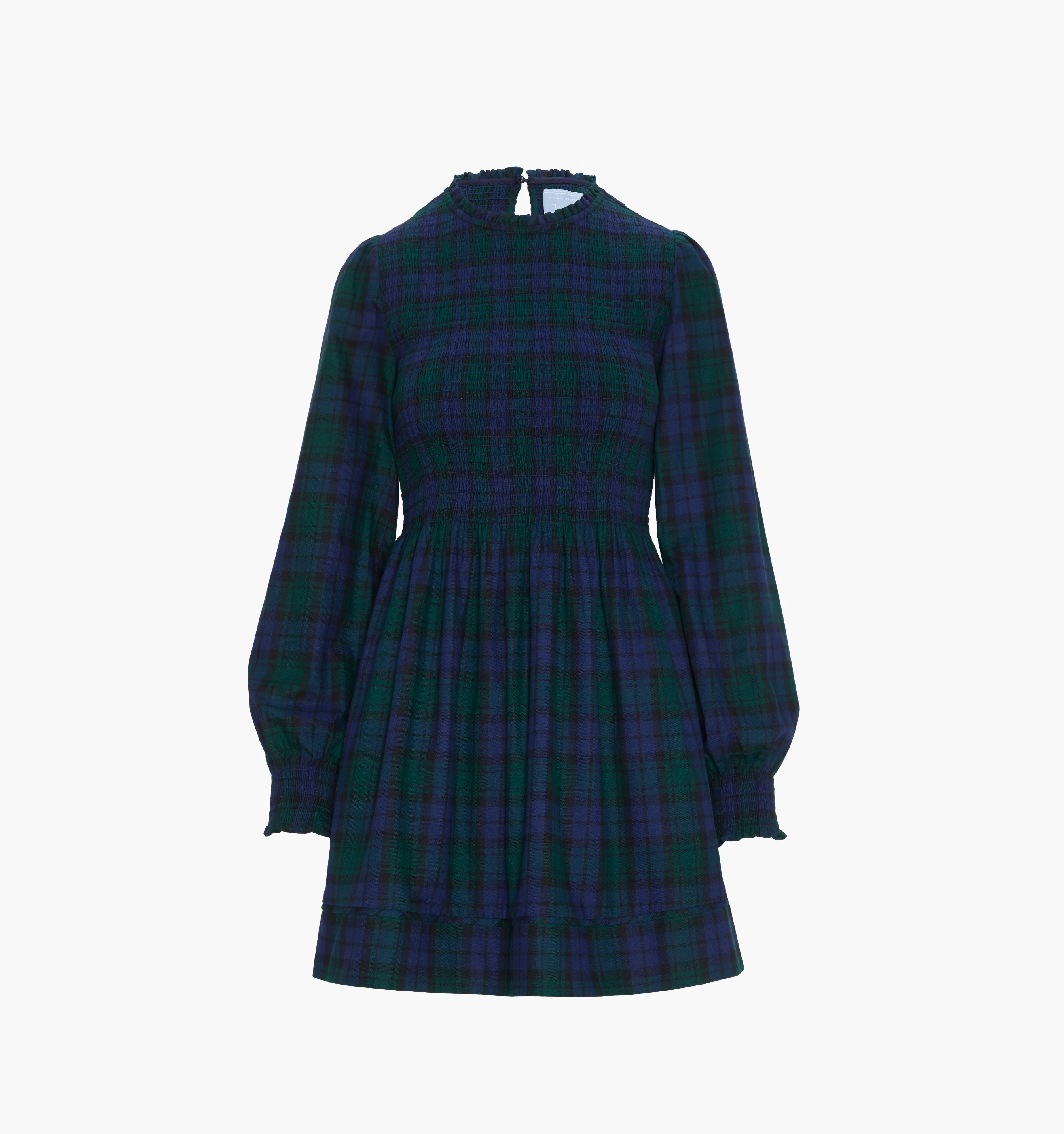 The Lilia Mini Nap Dress - Blackwatch Tartan - Image 6