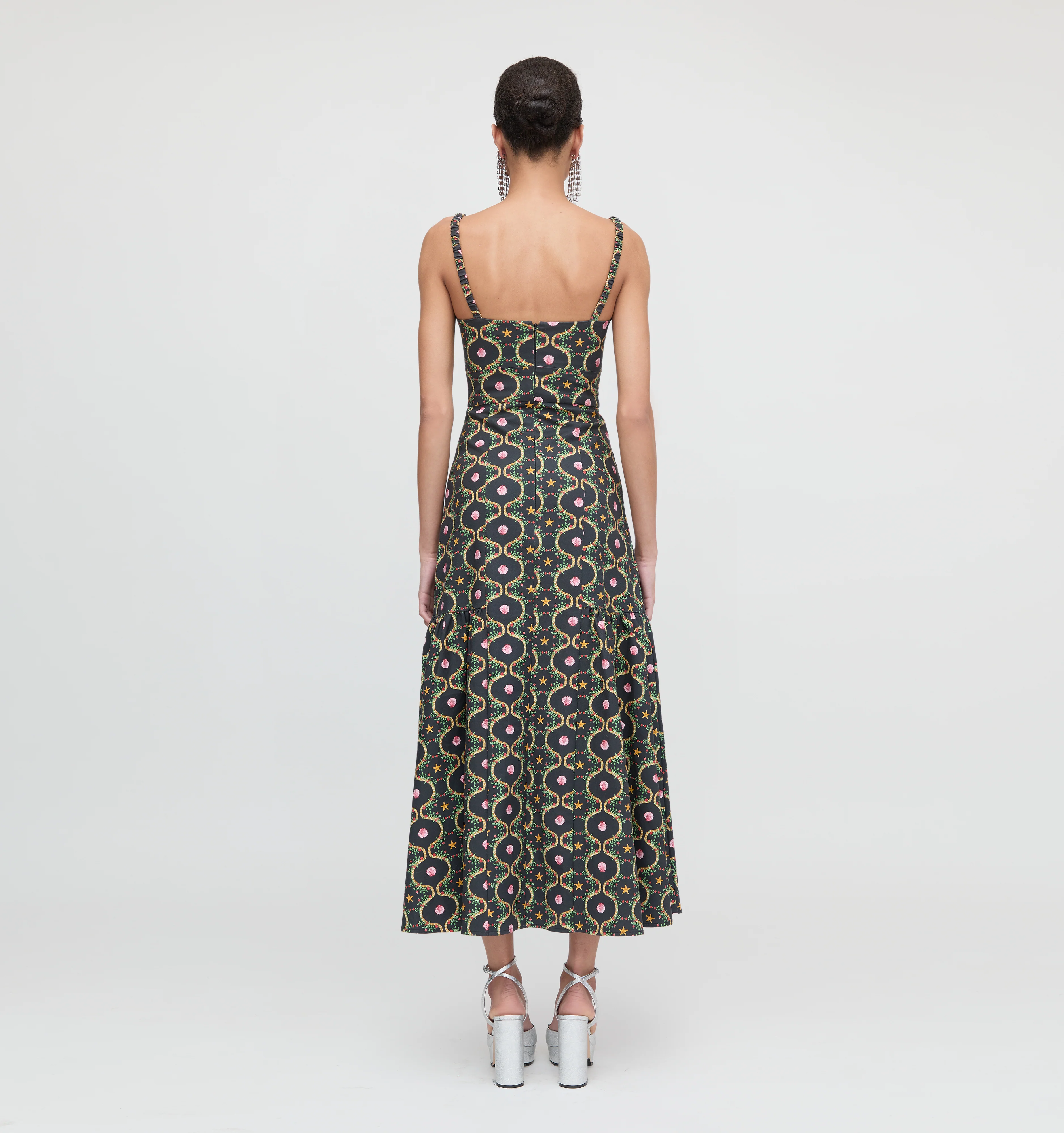 The Lillie Dress - Black Cisco Trellis - Image 3