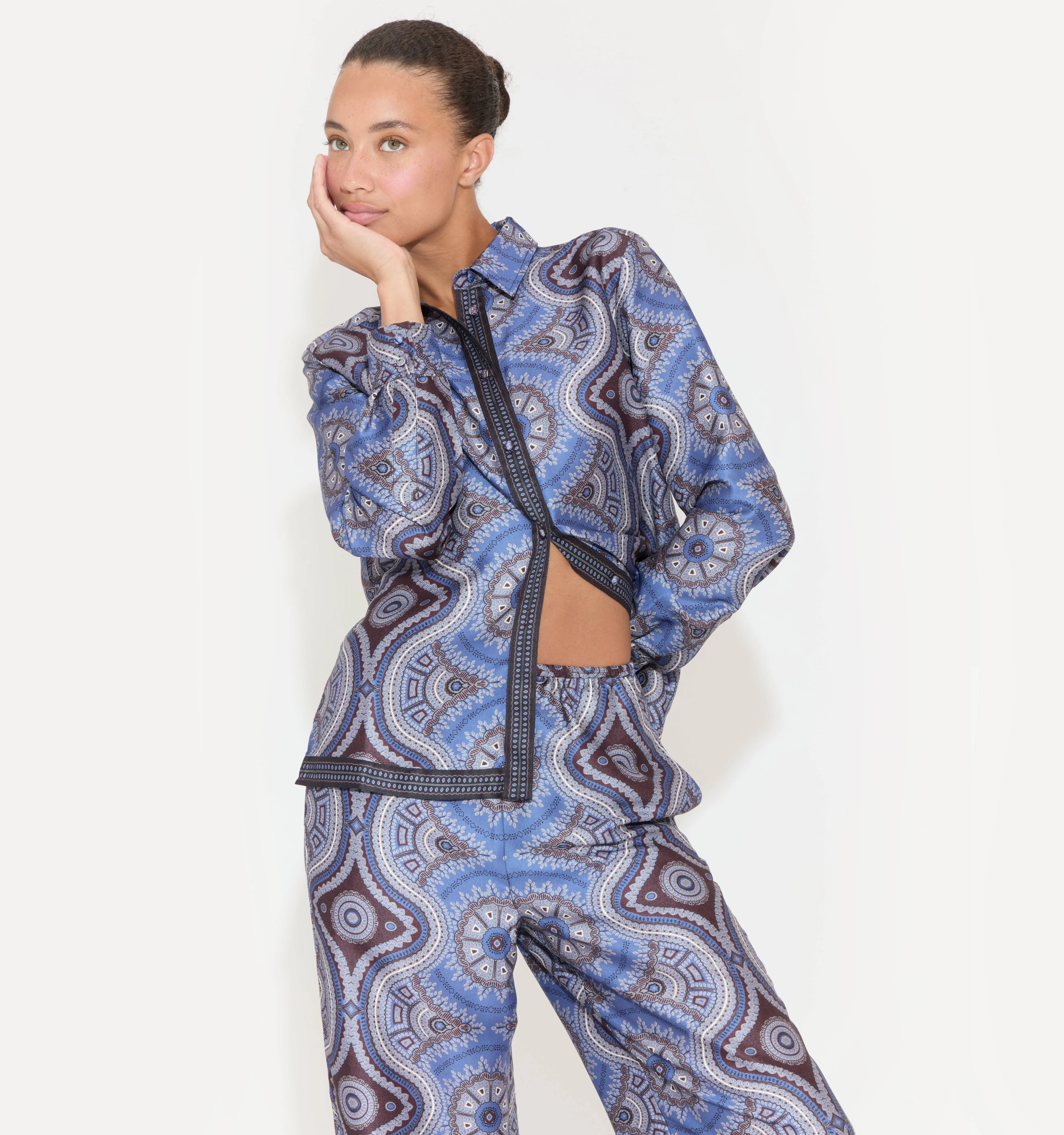 The Liv Top - Brown Cobalt Medallion - Image 7