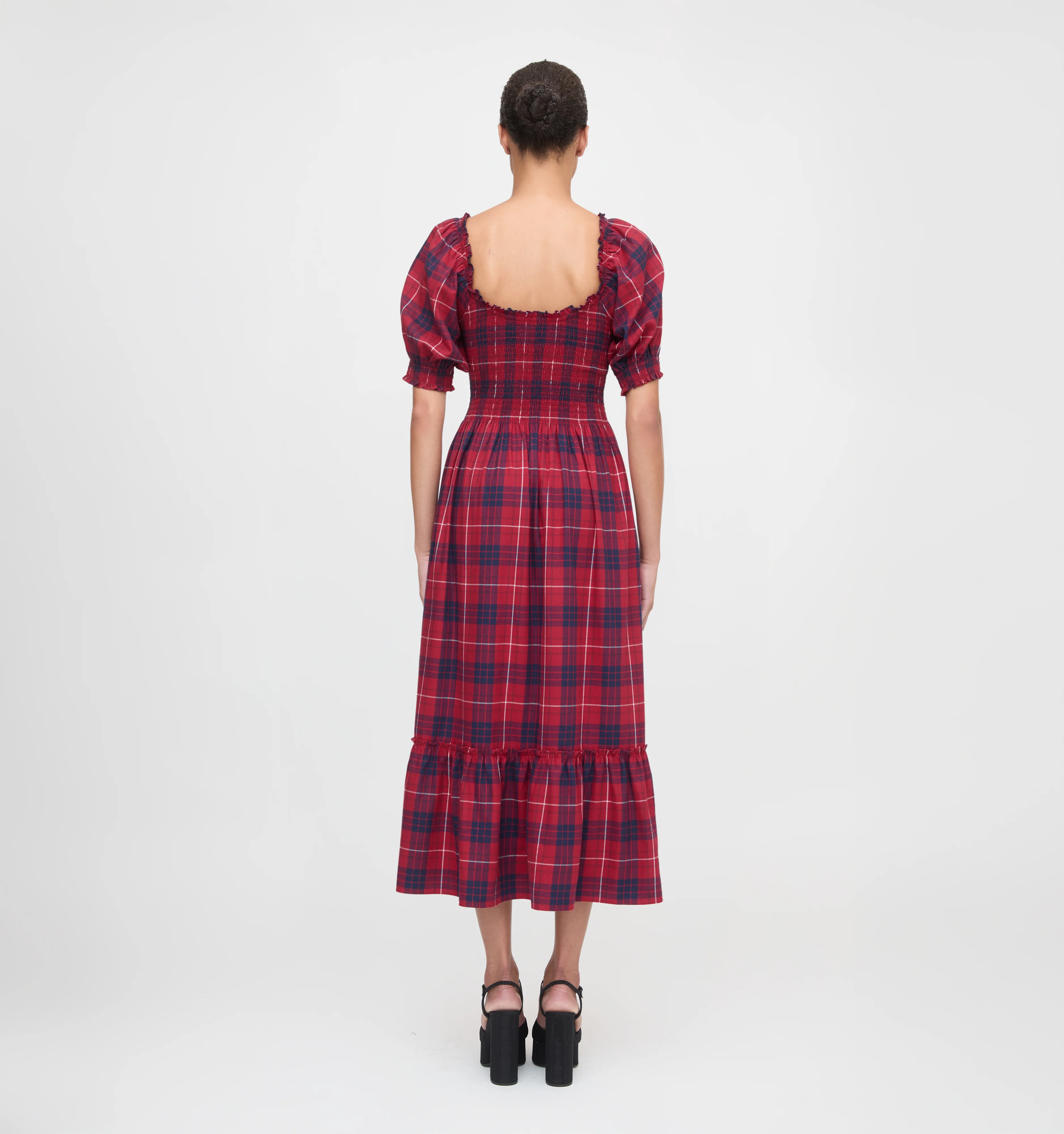 The Louisa Nap Dress - Cherry Tartan - Image 4