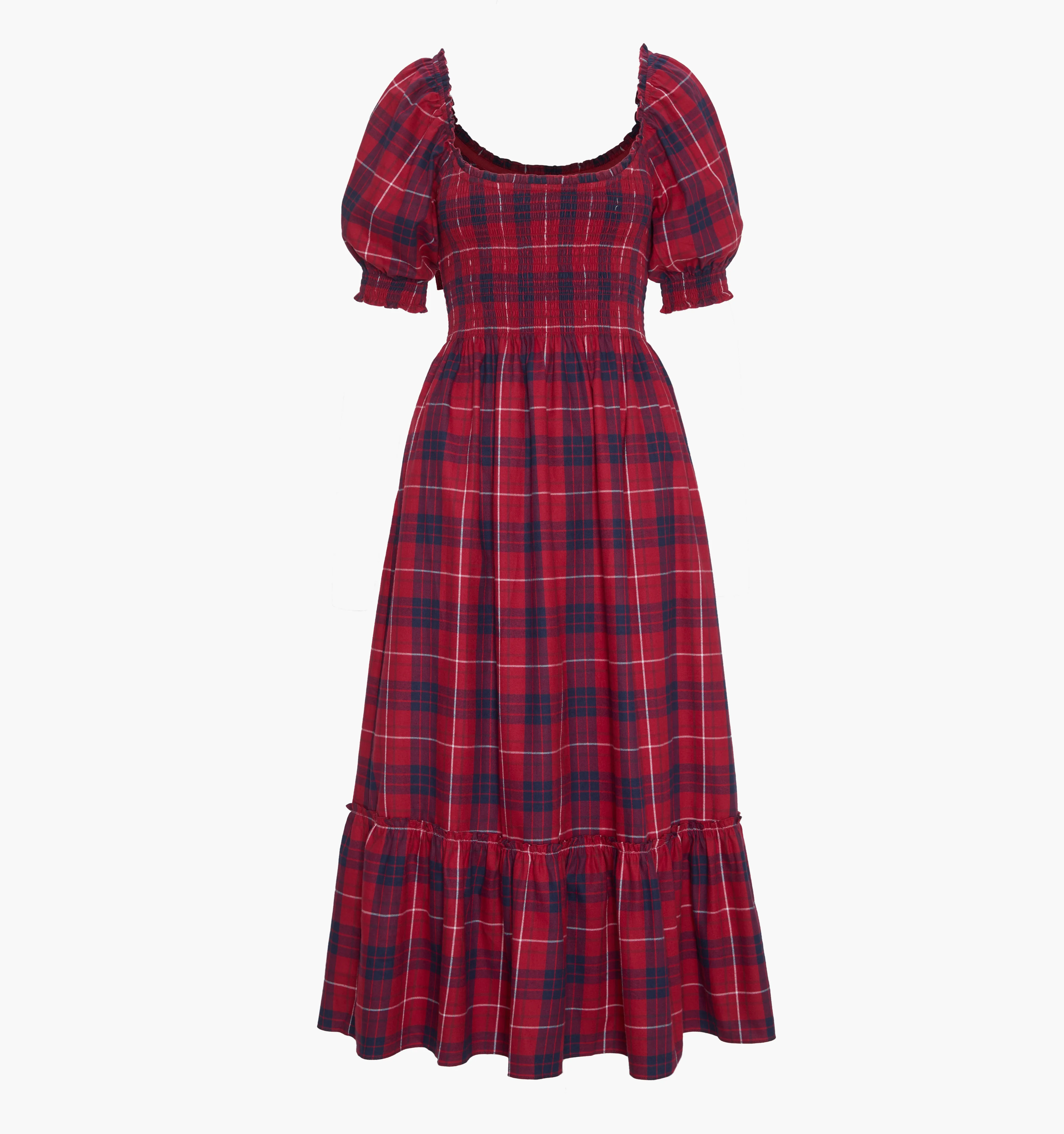 The Louisa Nap Dress - Cherry Tartan - Image 5
