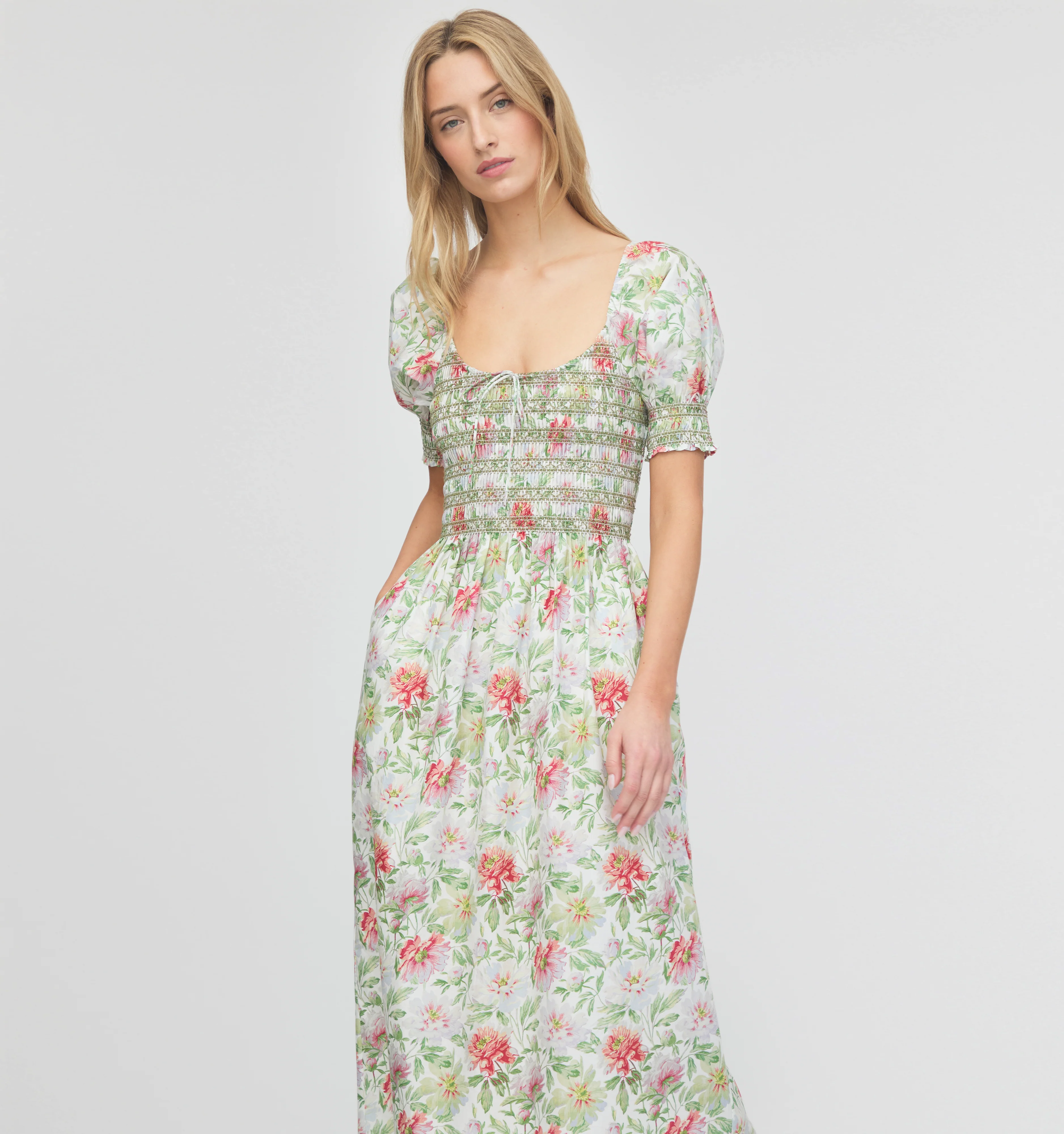 The Madeline Nap Dress - Peony Chintz - Image 3