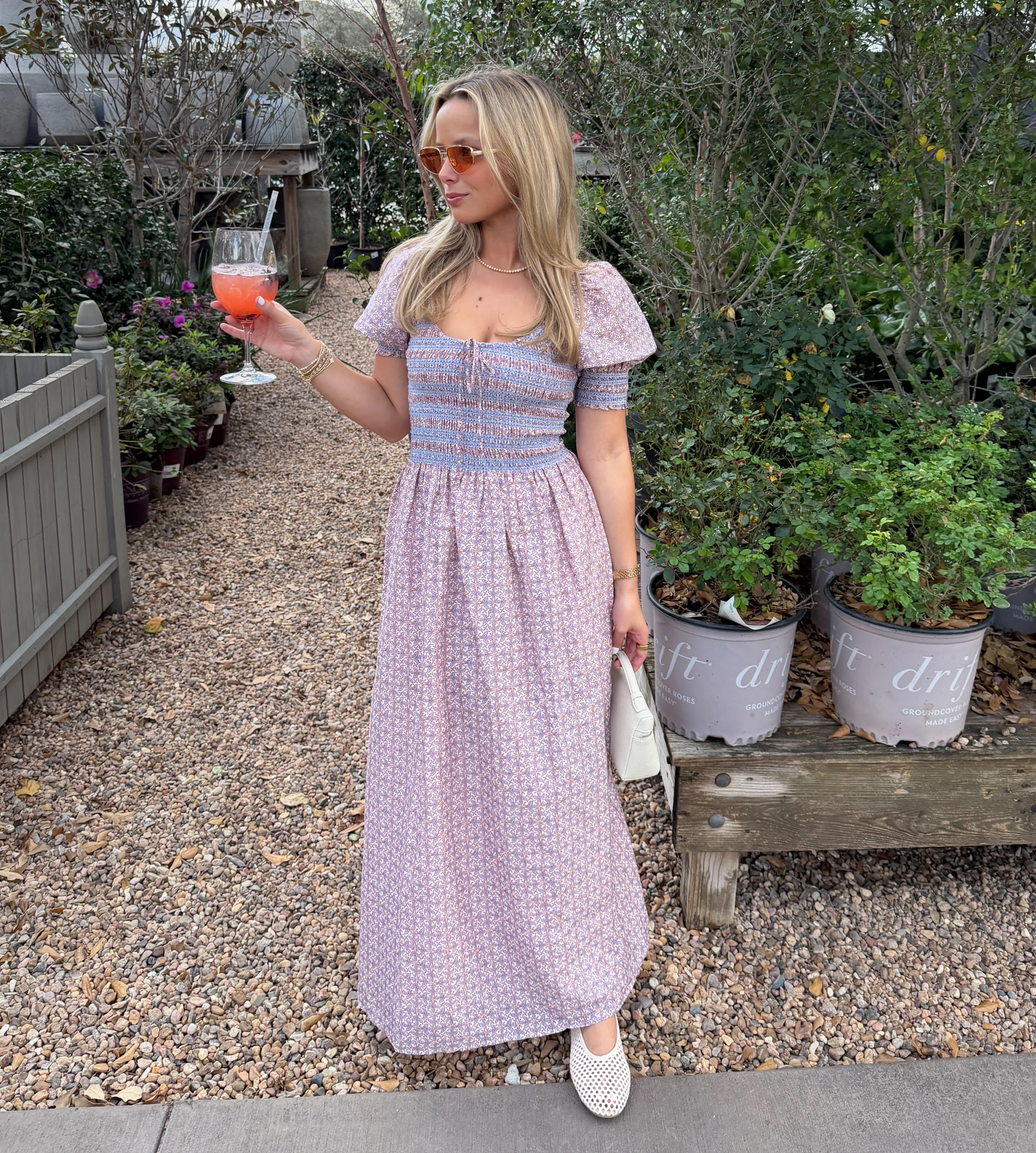The Madeline Nap Dress - Pink Wentworth Leaf - Image 5
