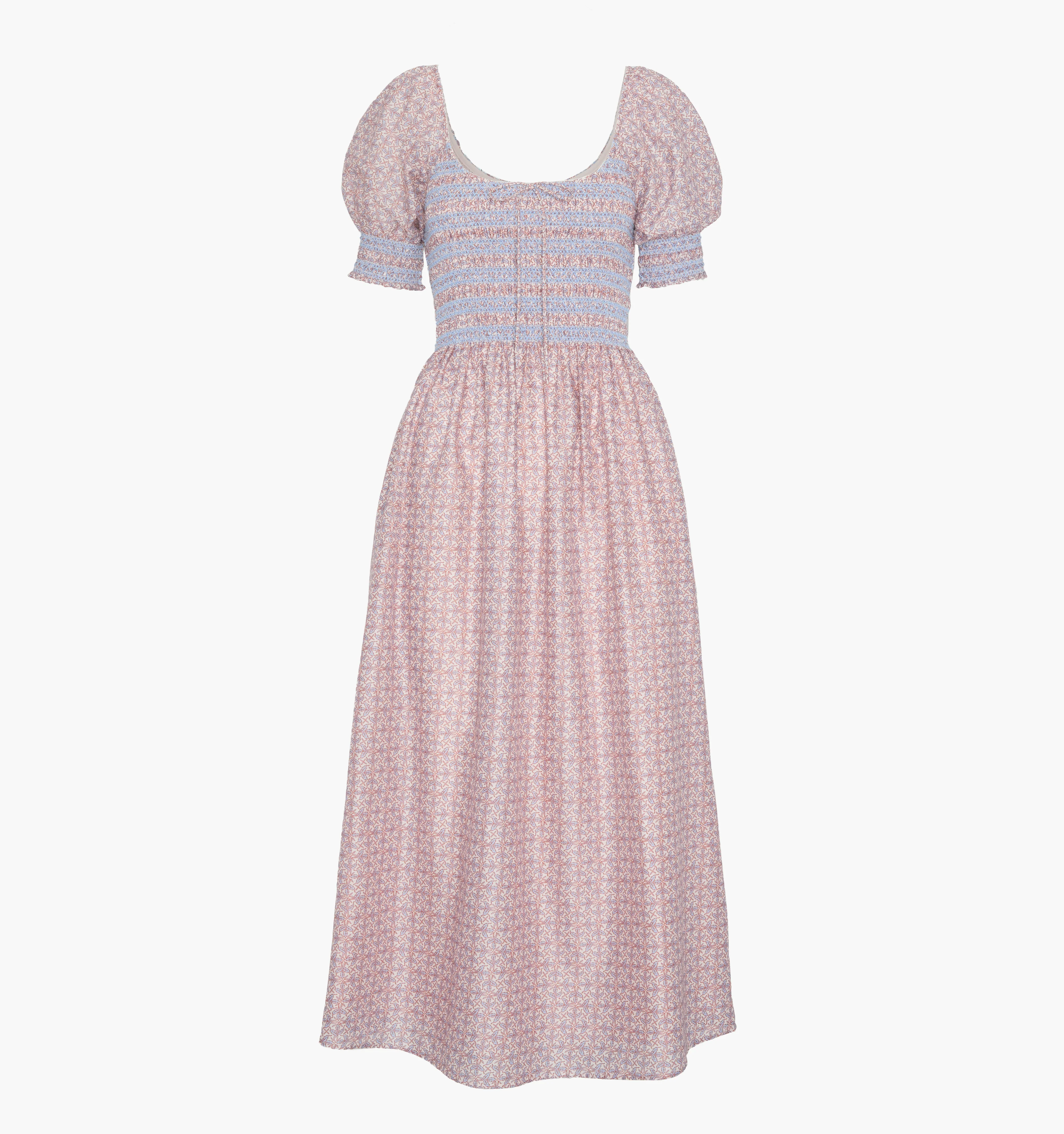 The Madeline Nap Dress - Pink Wentworth Leaf - Image 6