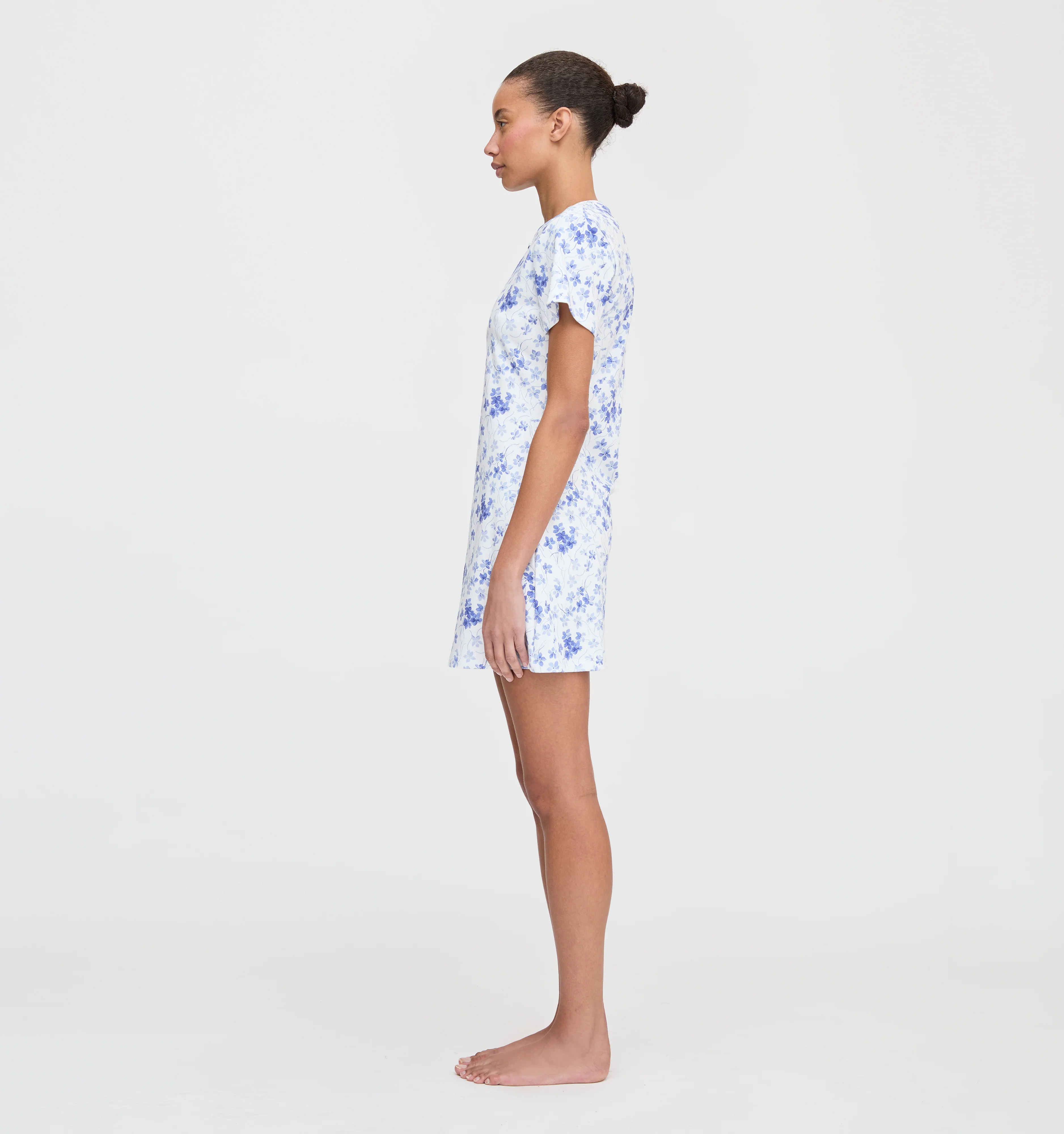 The Maggie Nightgown - Blue Sweet Peas - Image 3