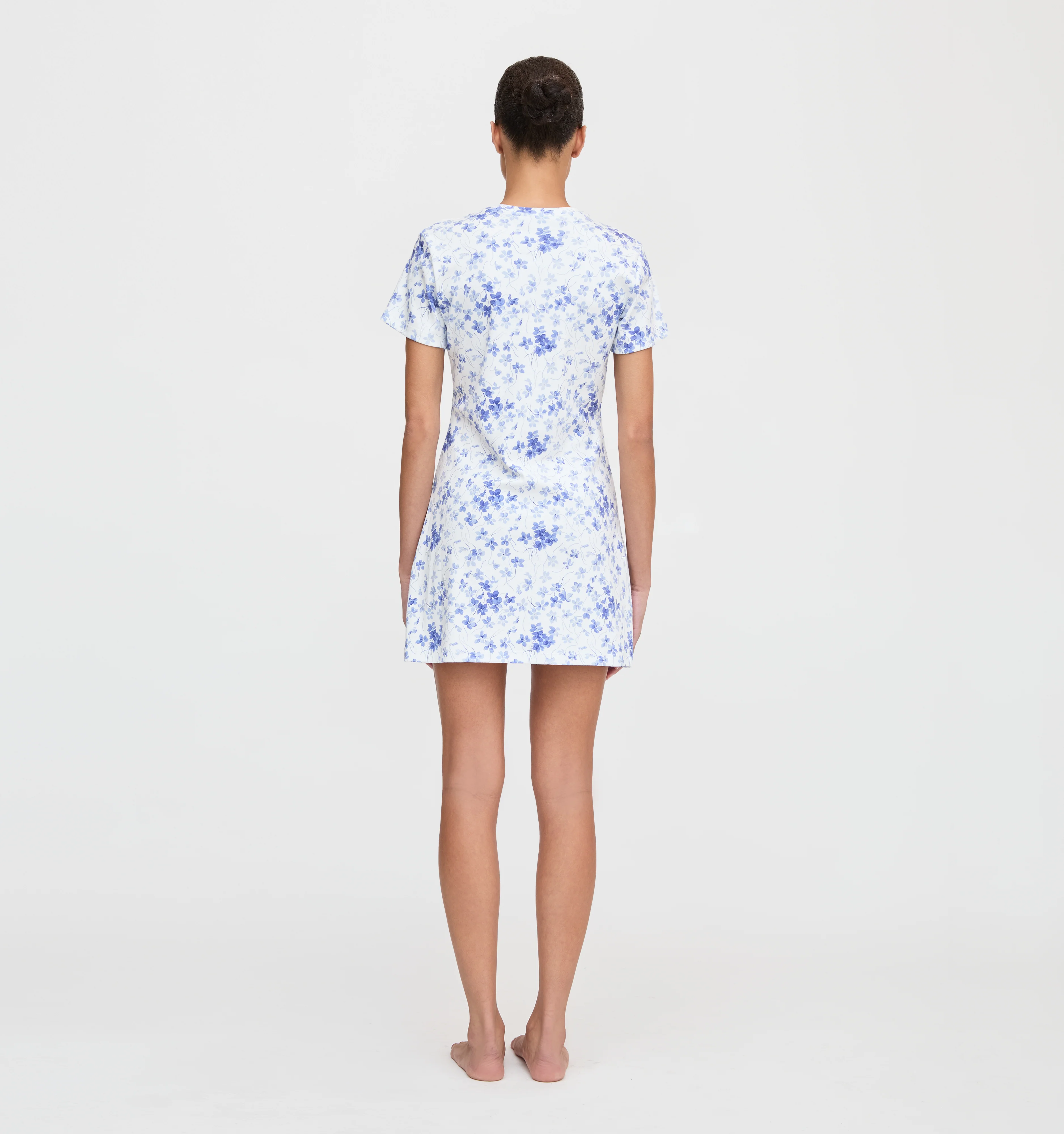 The Maggie Nightgown - Blue Sweet Peas - Image 4
