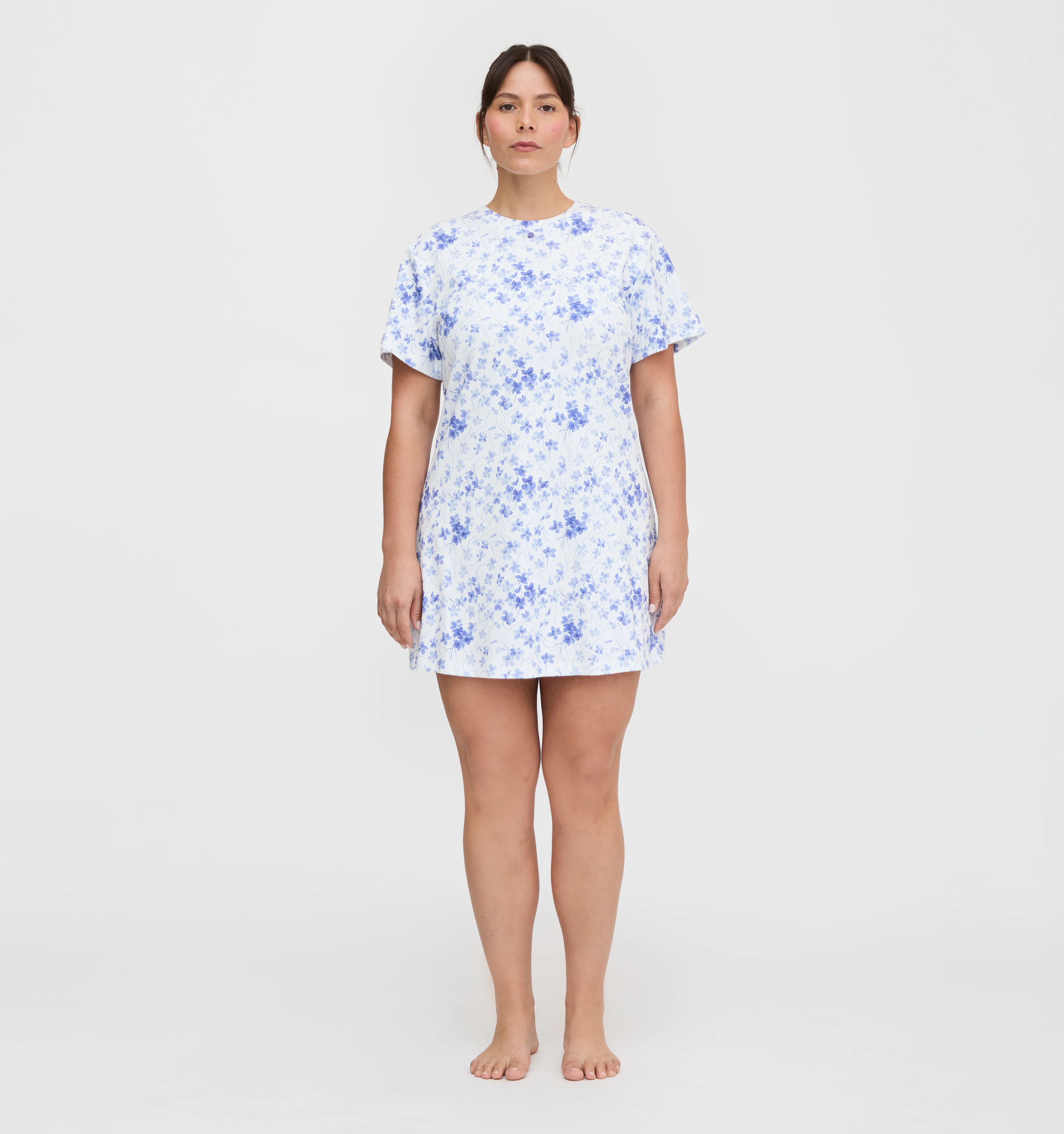 The Maggie Nightgown - Blue Sweet Peas - Image 5