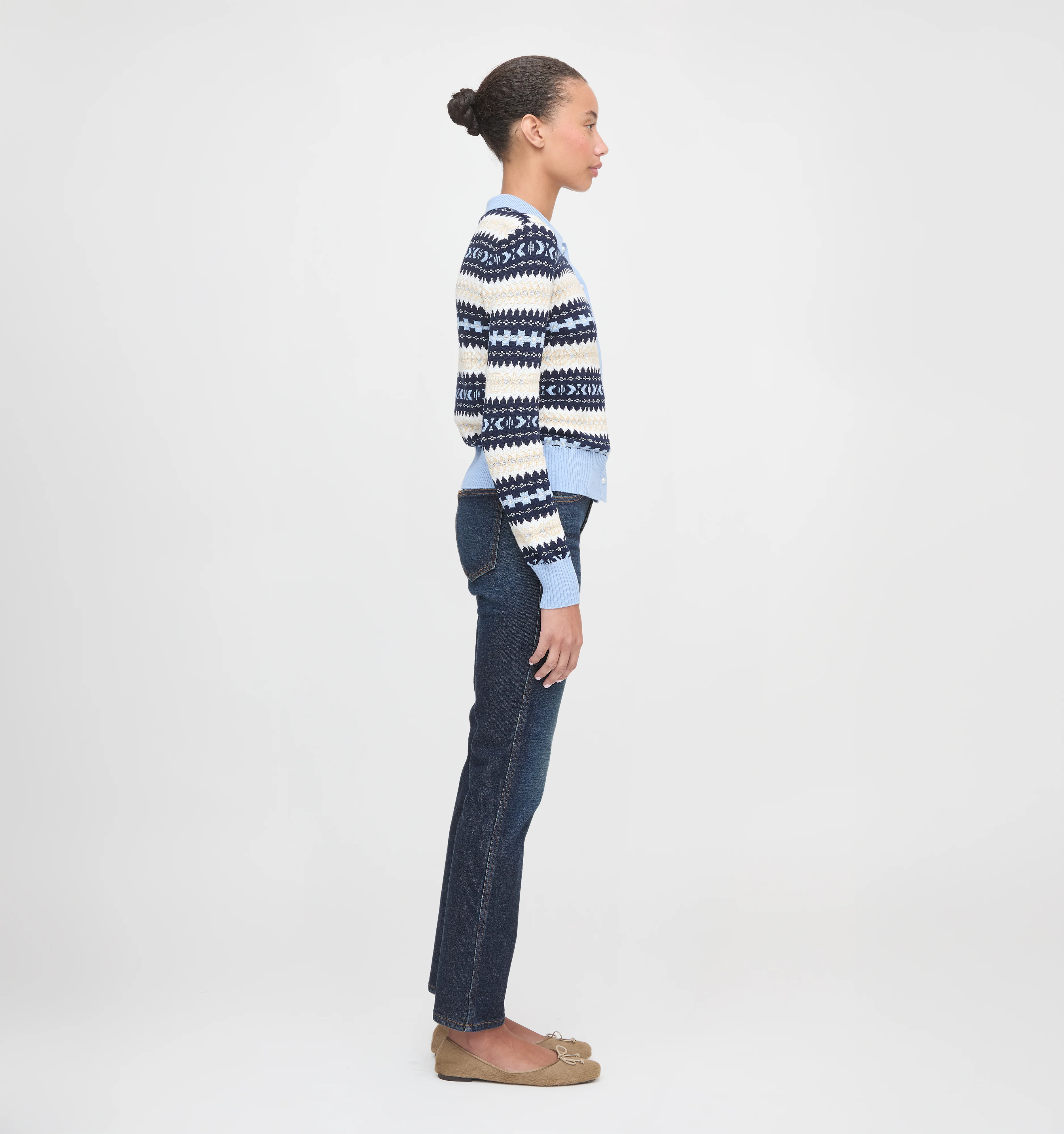 The Mairead Cardigan - Blue Multi - Image 4