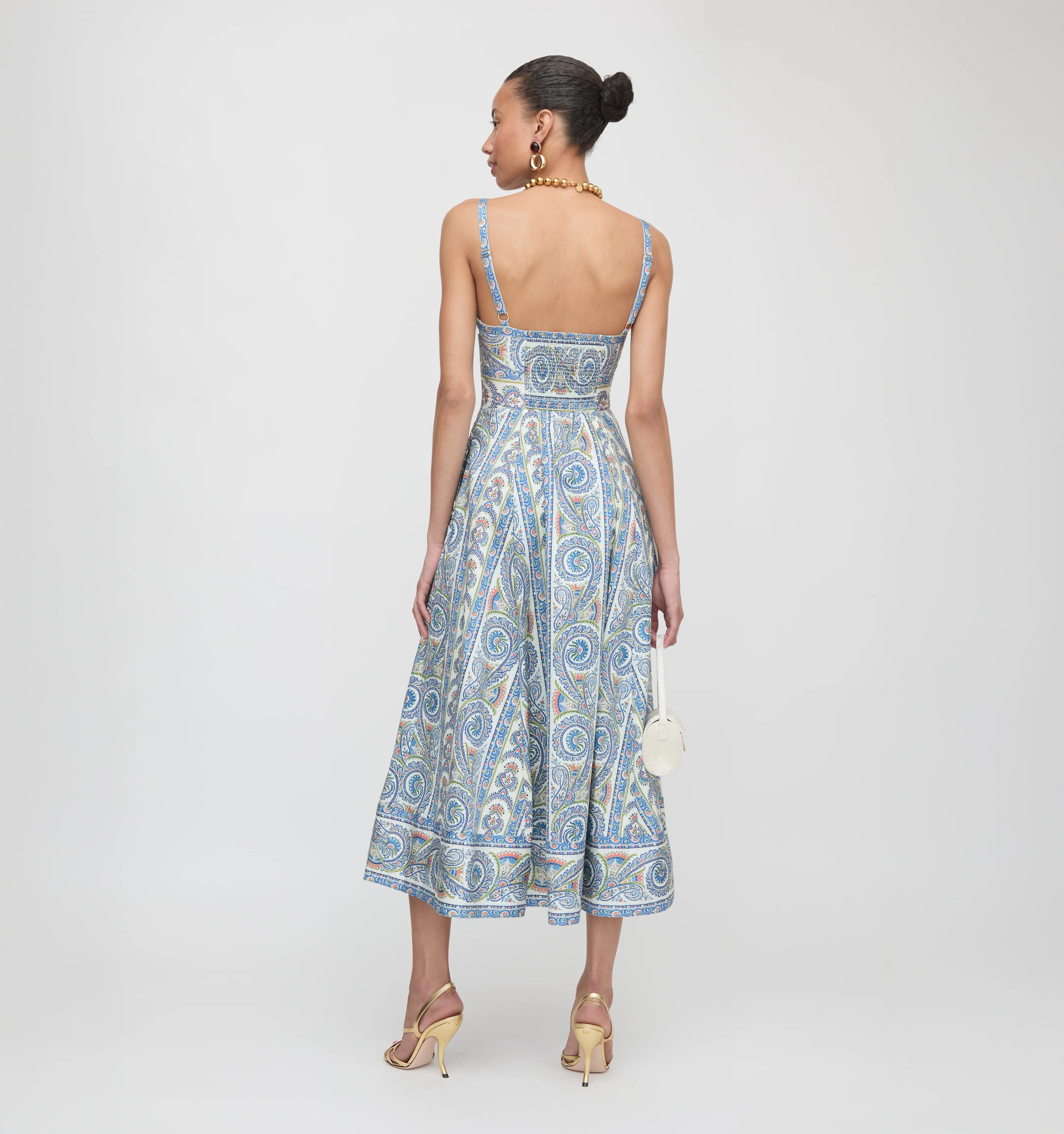 The Margot Dress - Blue Corsica Paisley - Image 5